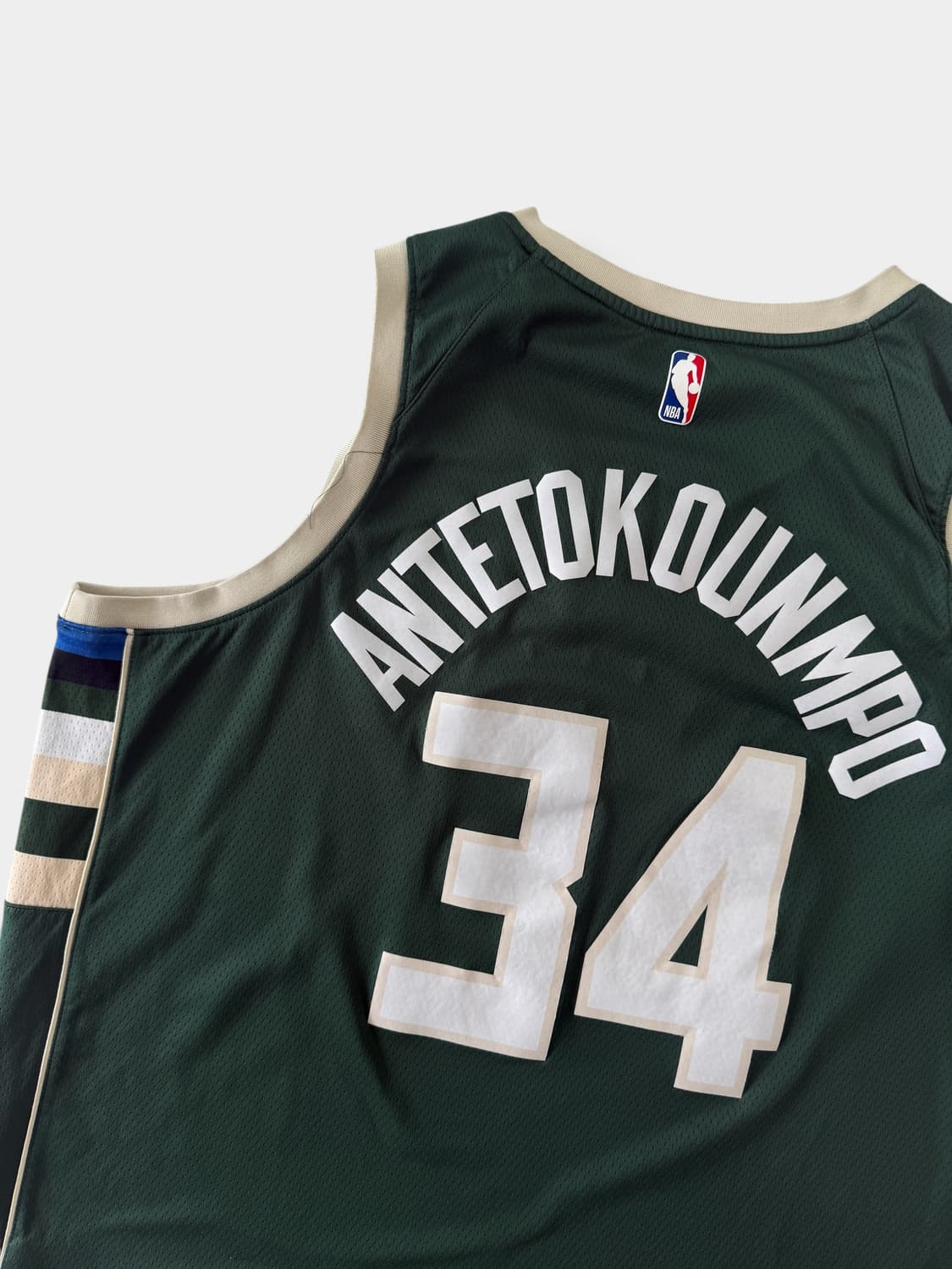 나이키 오버사이즈 NBA 밀워키 벅스 아데토쿤보 베이스볼 져지 상품이미지4