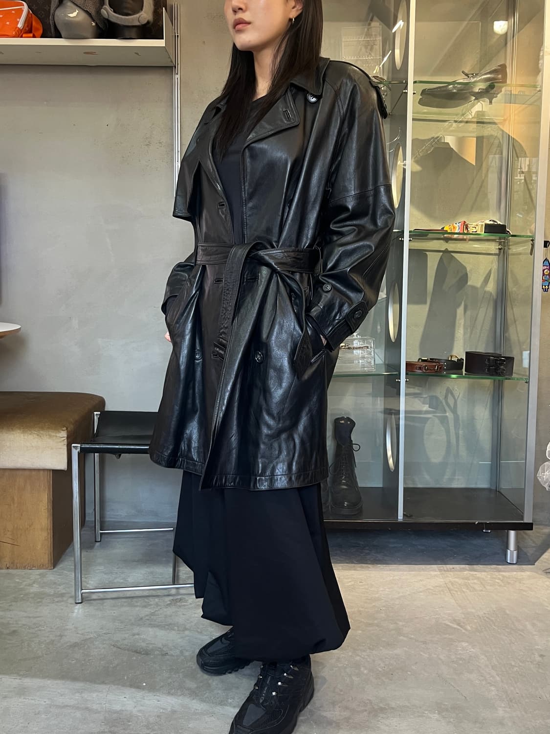 Josephine leather coat 상품이미지1