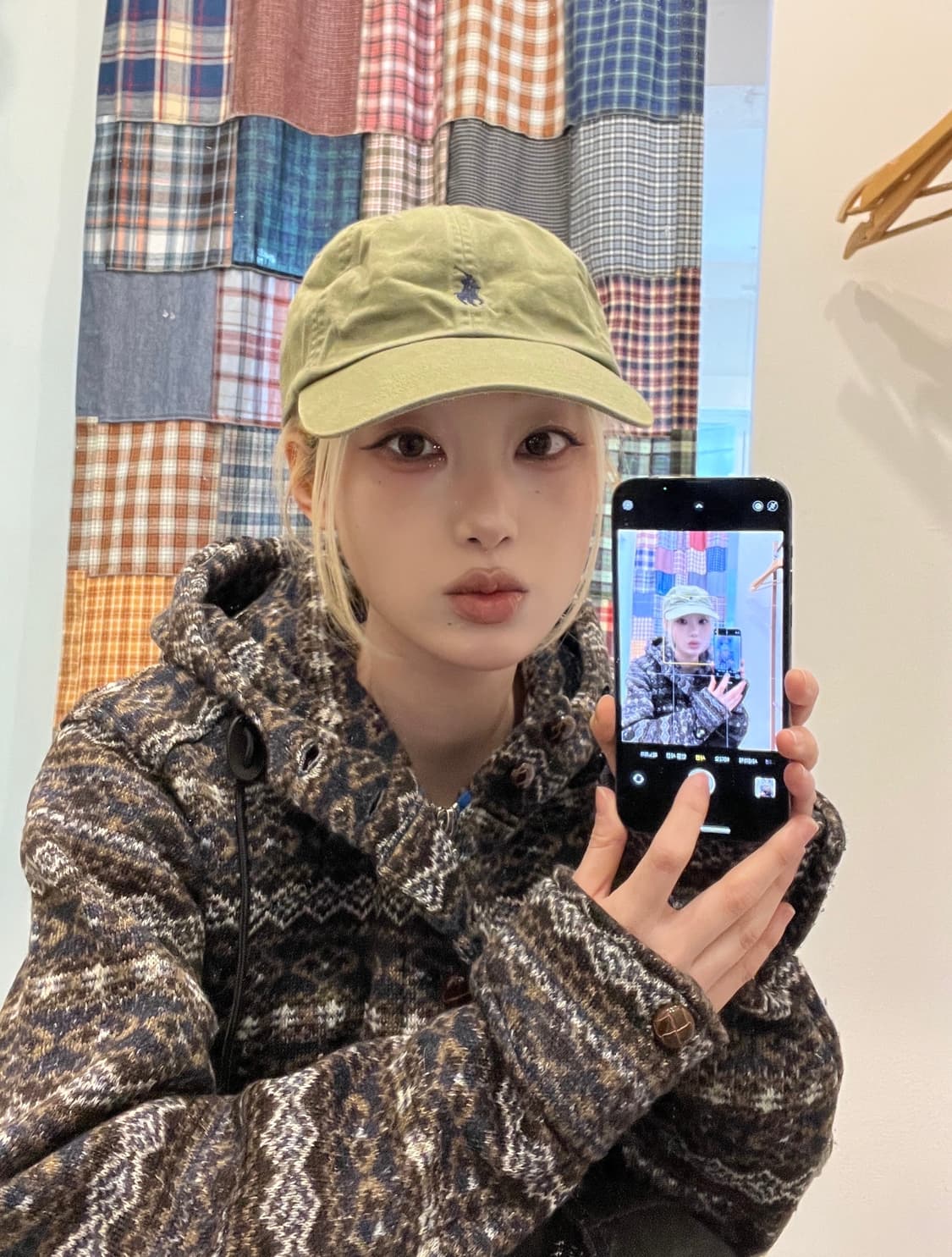 폴로 카키 캡모자 상품이미지2