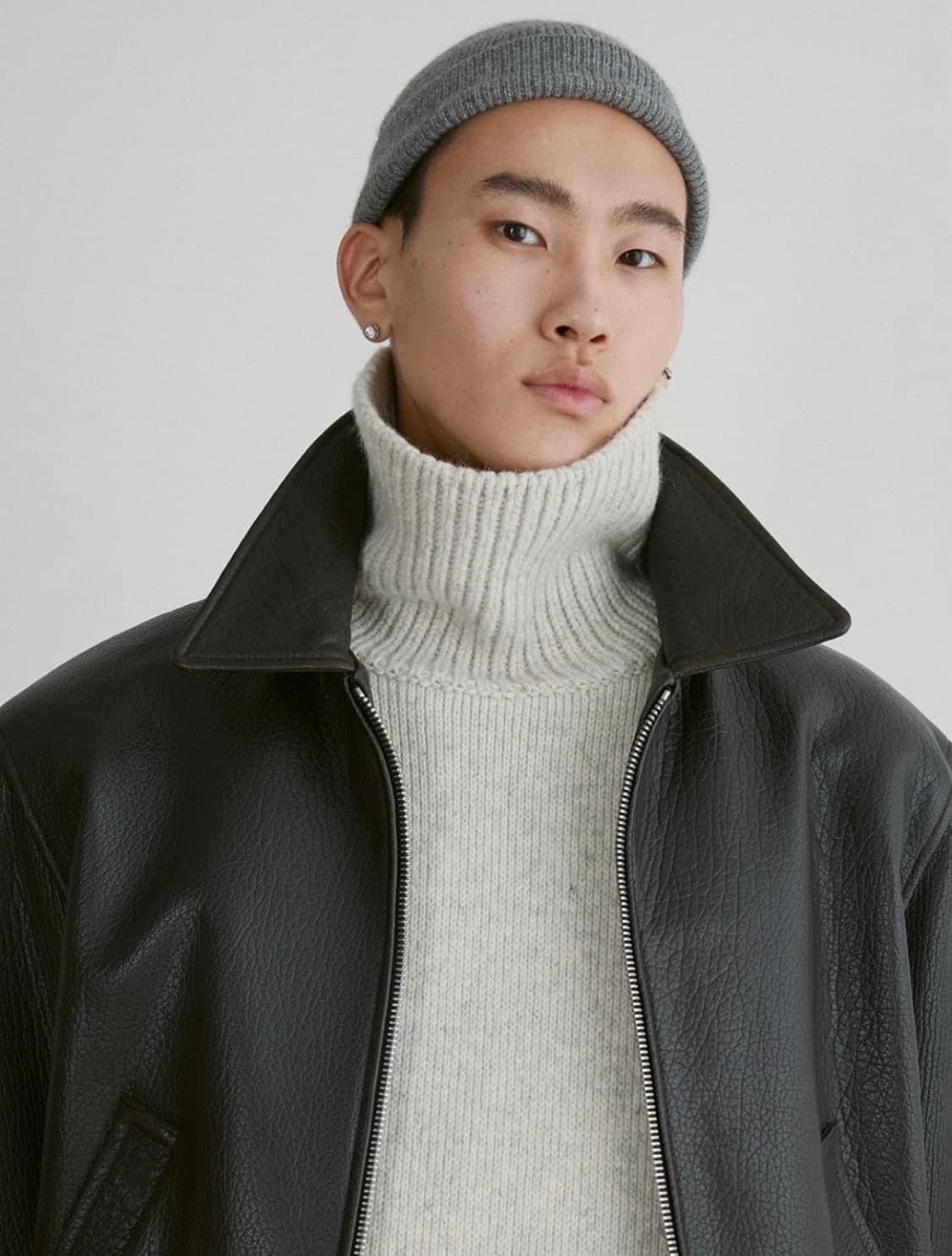 RECTO [XL] 렉토 벤 슈렁큰 램 레더 가죽 자켓 다크 브라운 상품이미지3