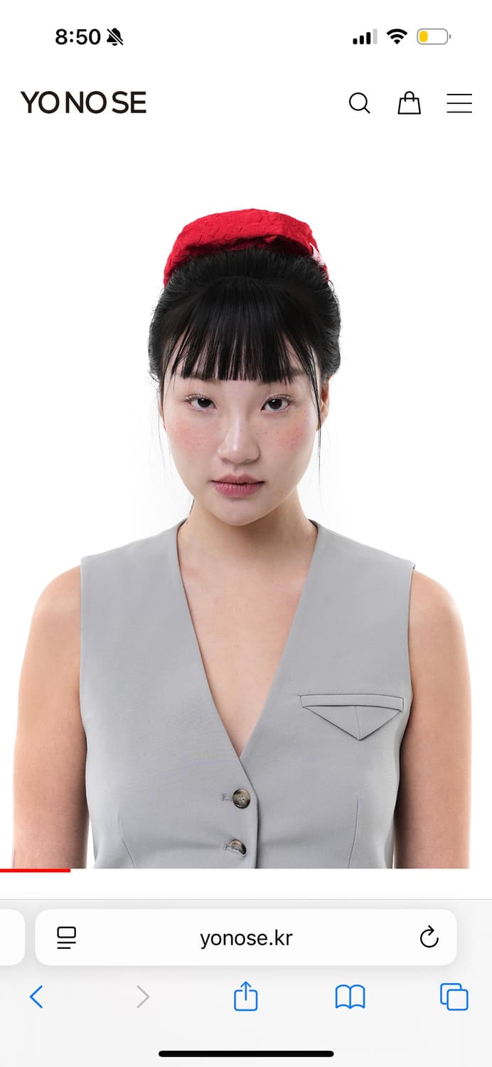 Yonose 글로니 오눅 부디무드라 rouje 코튼 요노세 빅 스크런치 상품이미지2