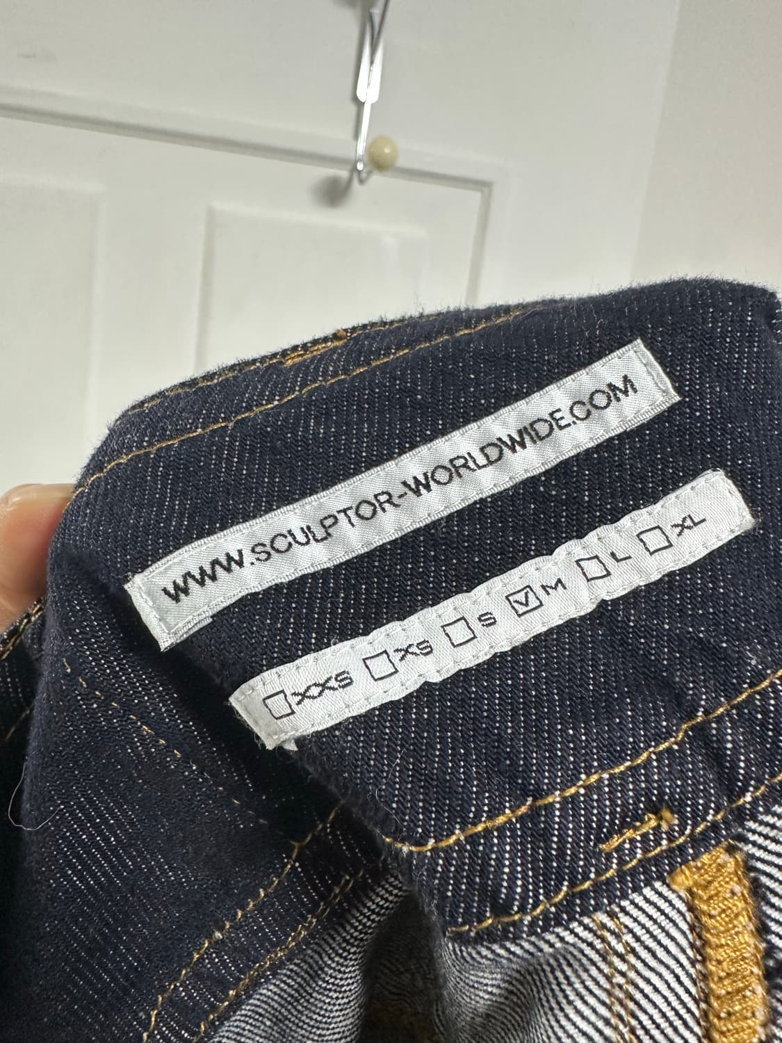 스컬프터 유니온잭 엔지니어드 데님 팬츠 상품이미지3