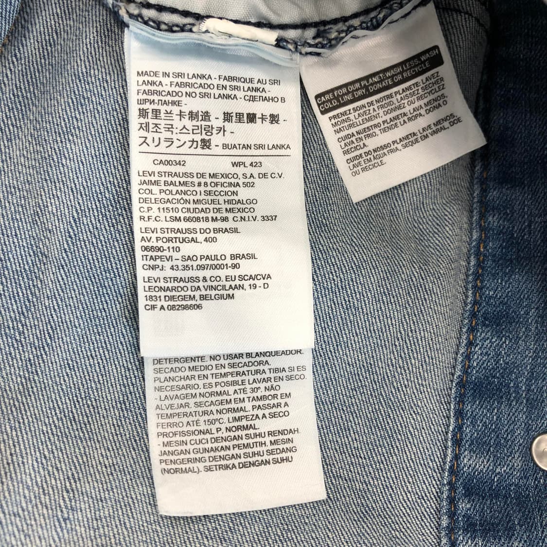 리바이스 오리지널 트러커자켓 S 상품이미지6