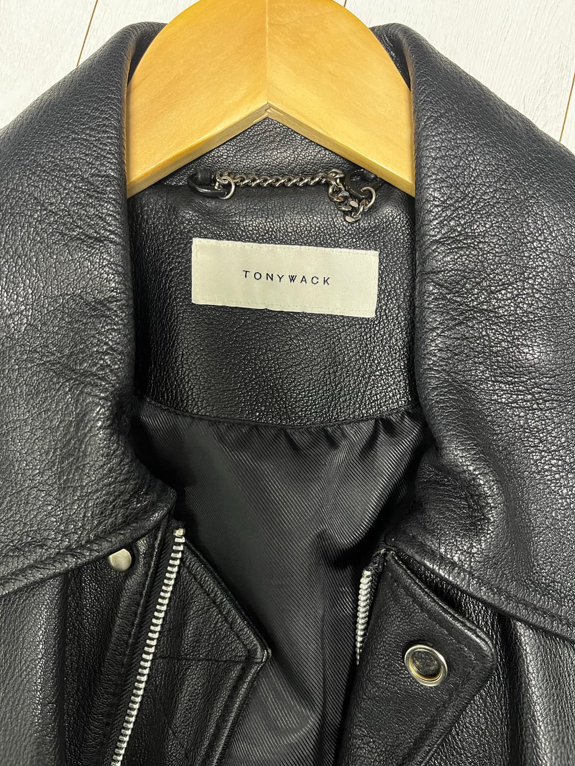 토니웩 A-2 CALF 레더 자켓 L (100~102) 상품이미지2