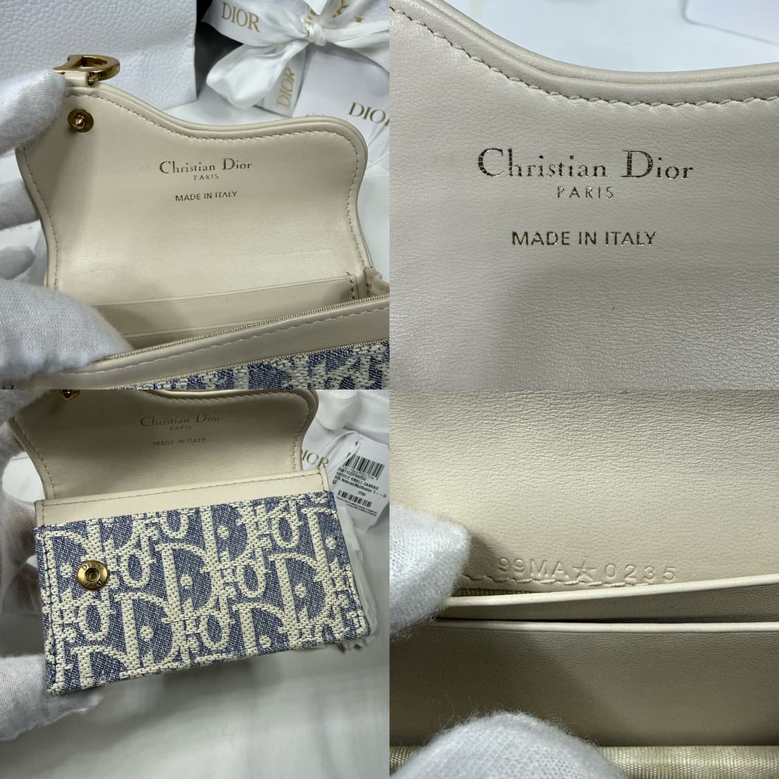 디올 오블리크 새들 블룸 카드 월렛 홀더 지갑 상품이미지4