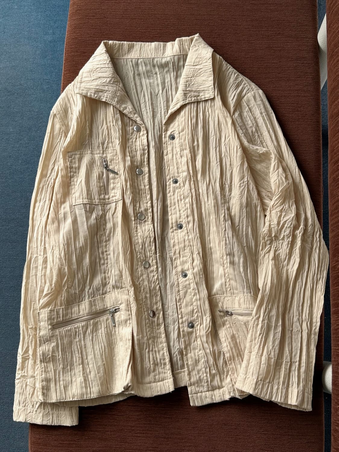 Cotton poly wrinkled utility jacket 상품이미지1