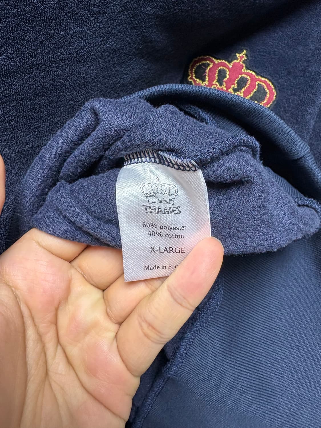 [XL] Thames 탬즈 테리 터틀넥 navy 상품이미지7