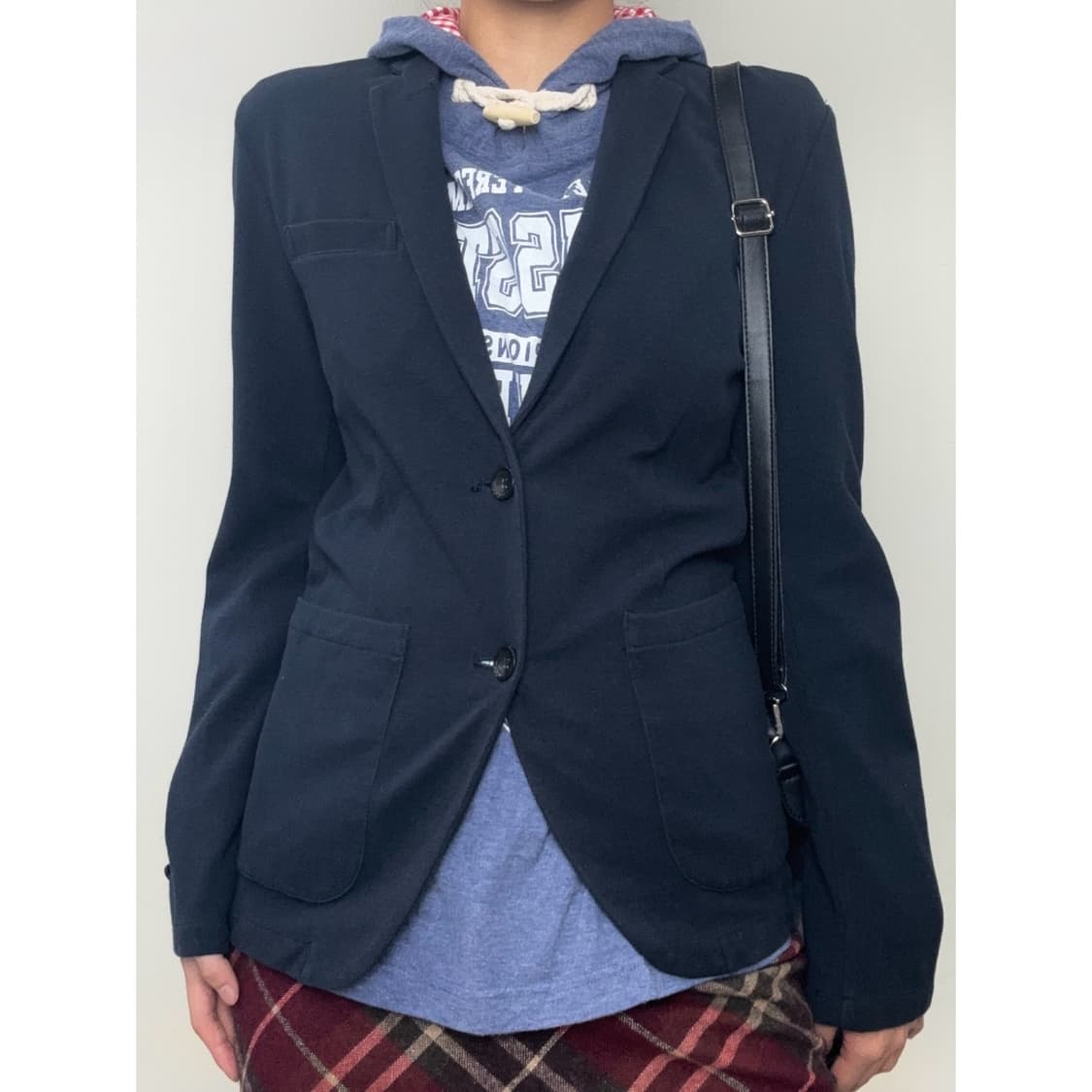 빈티지 네이비 블레이저 자켓 상품이미지1