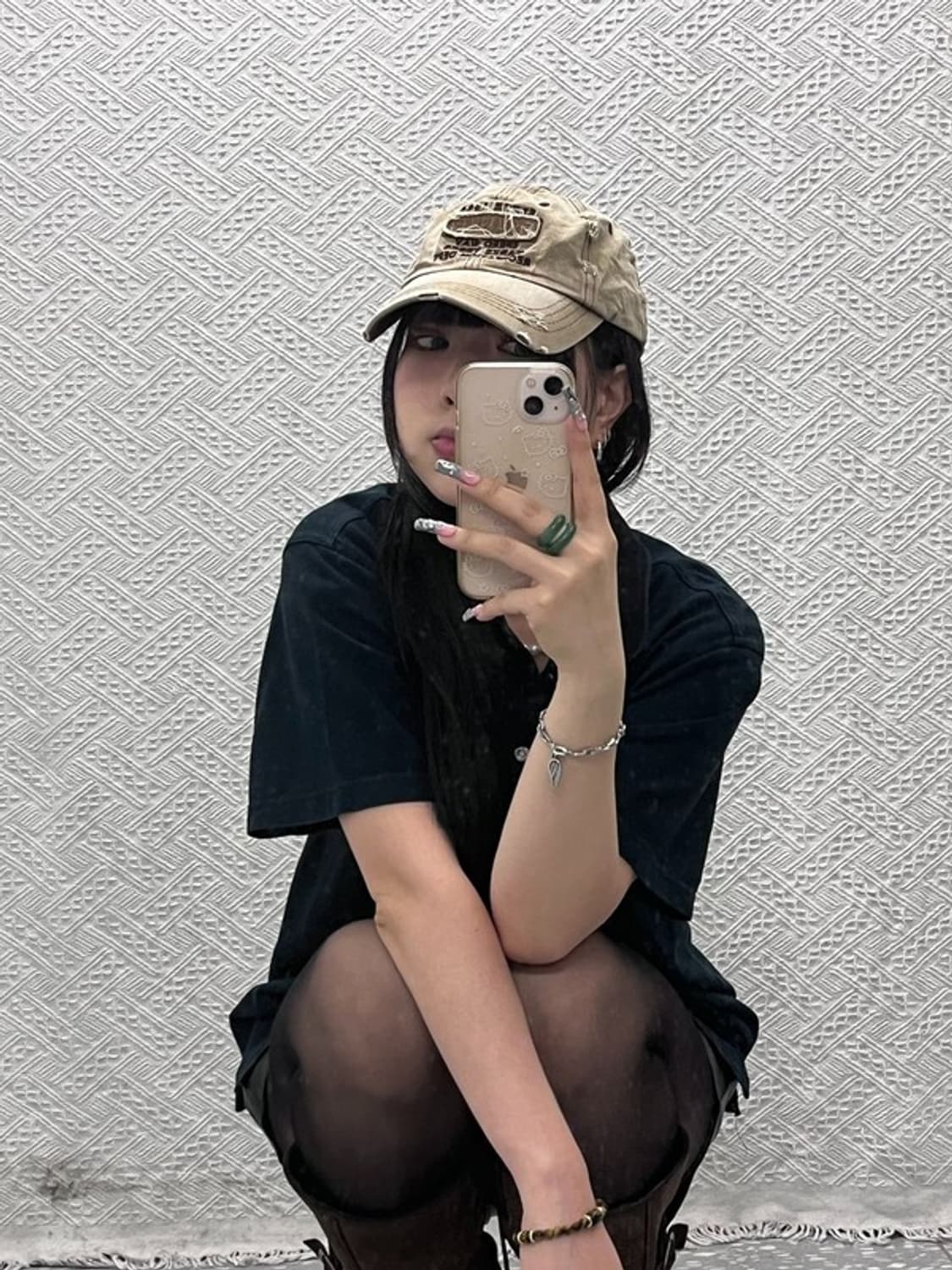 트레셔 빈티지 캐주얼 아메카지 그런지 볼캡 C12647 상품이미지2