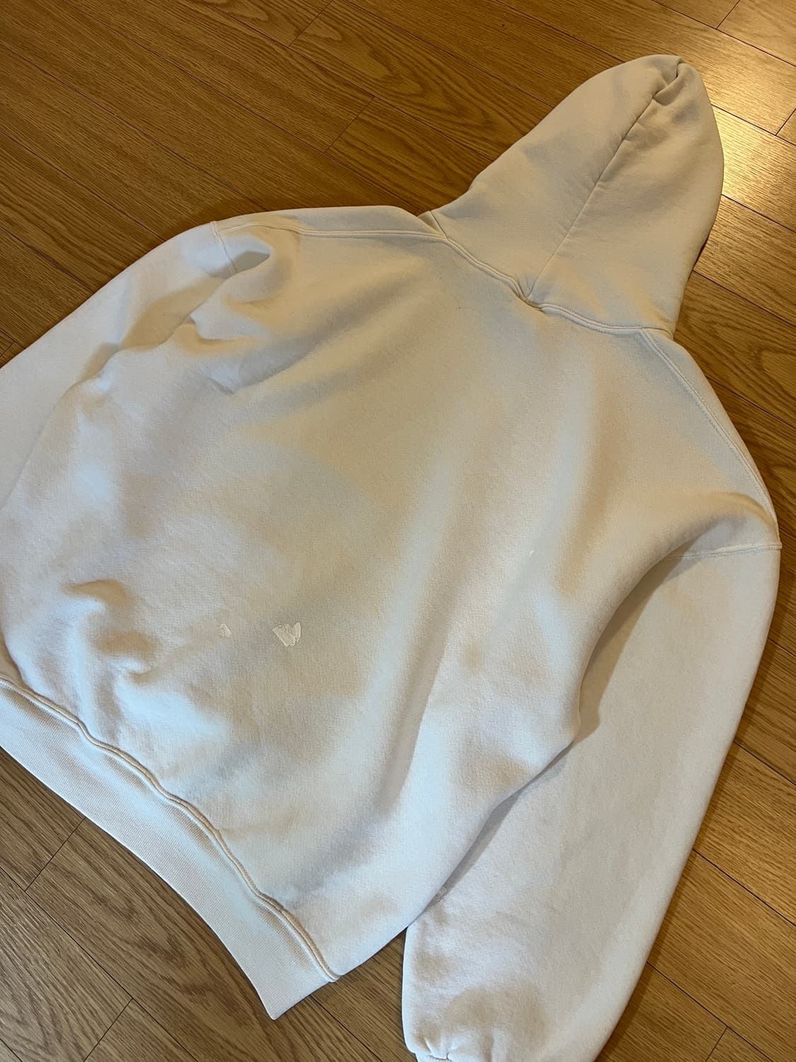 90s 러셀 빈티지 후드 화이트 XXL 상품이미지5