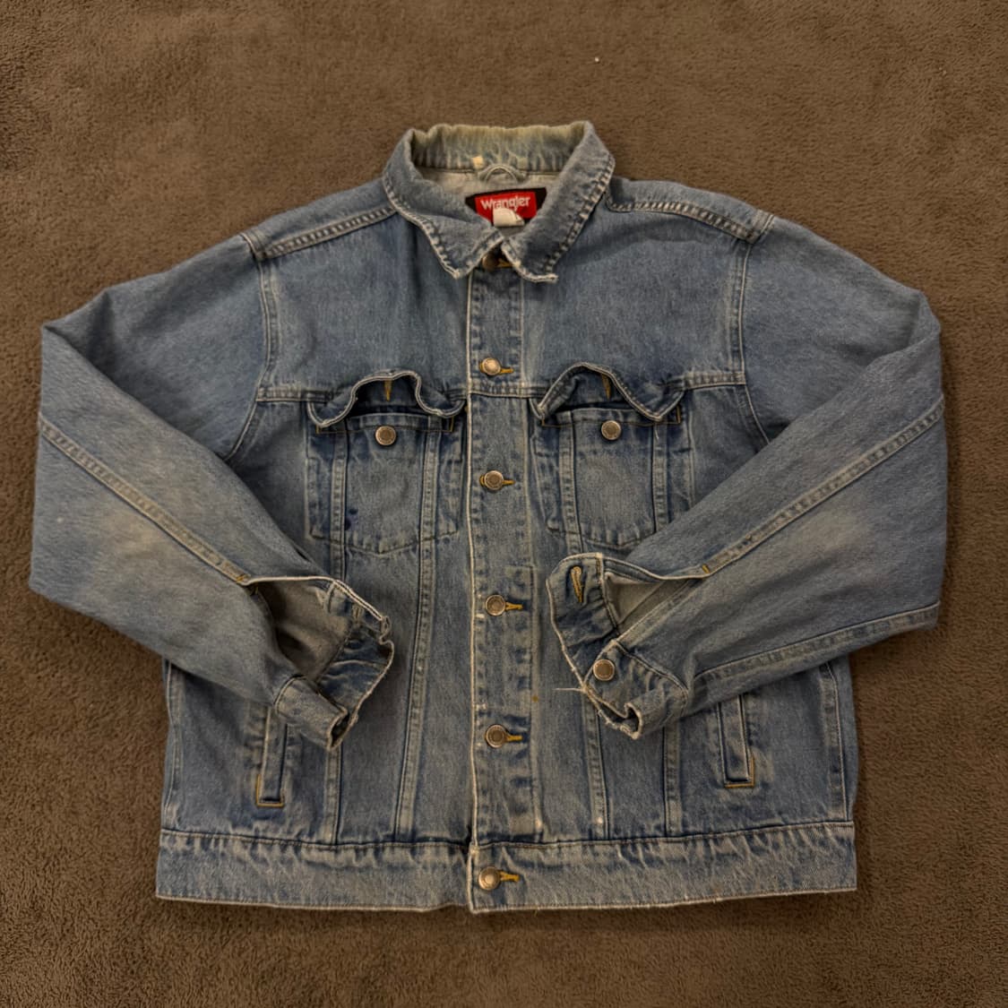[ 정품/L ] 랭글러 빈티지 데님 트러커 청자켓 상품이미지3