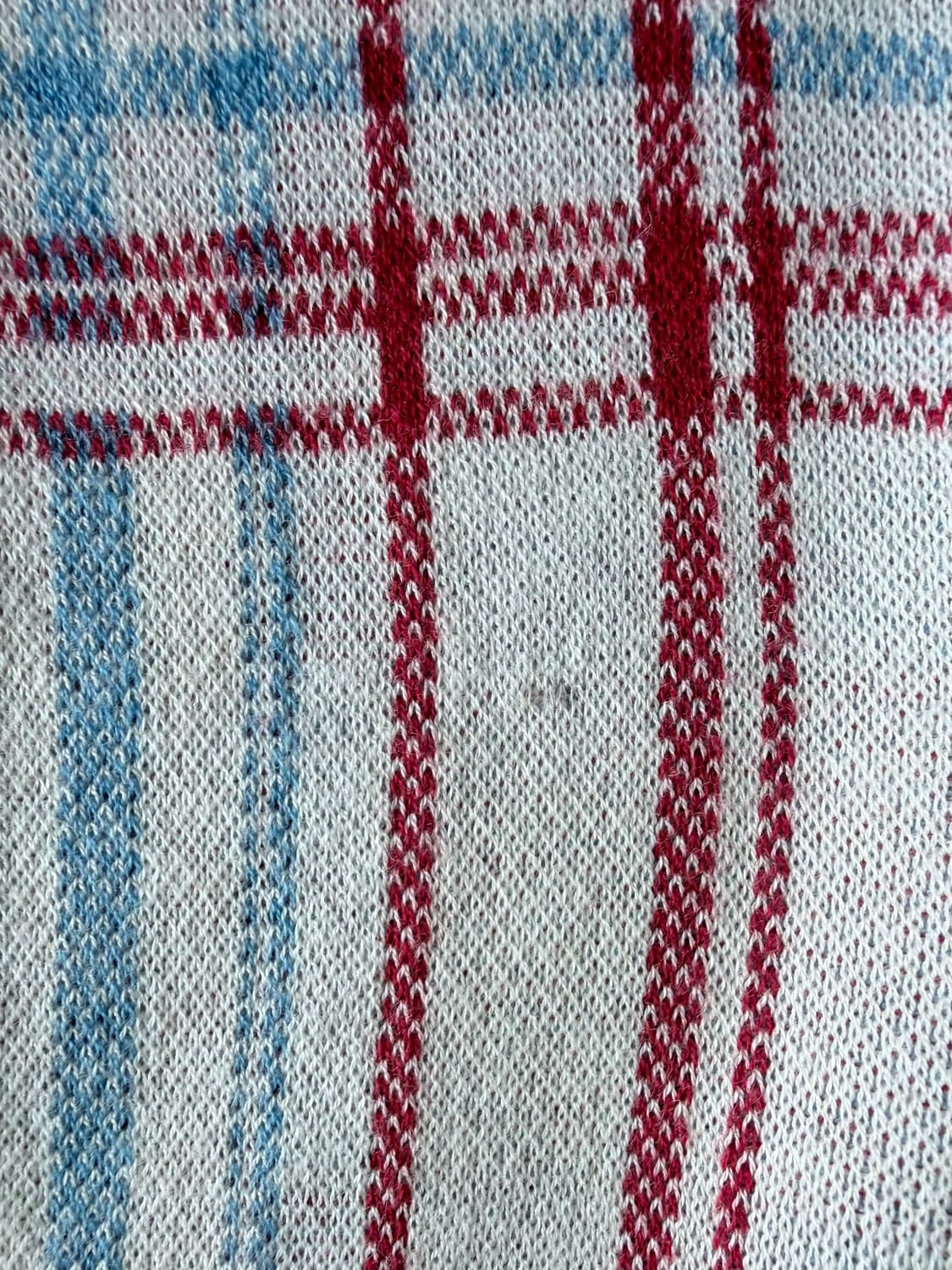 어몽 믹스 컬러 체크 가디건 상품이미지5