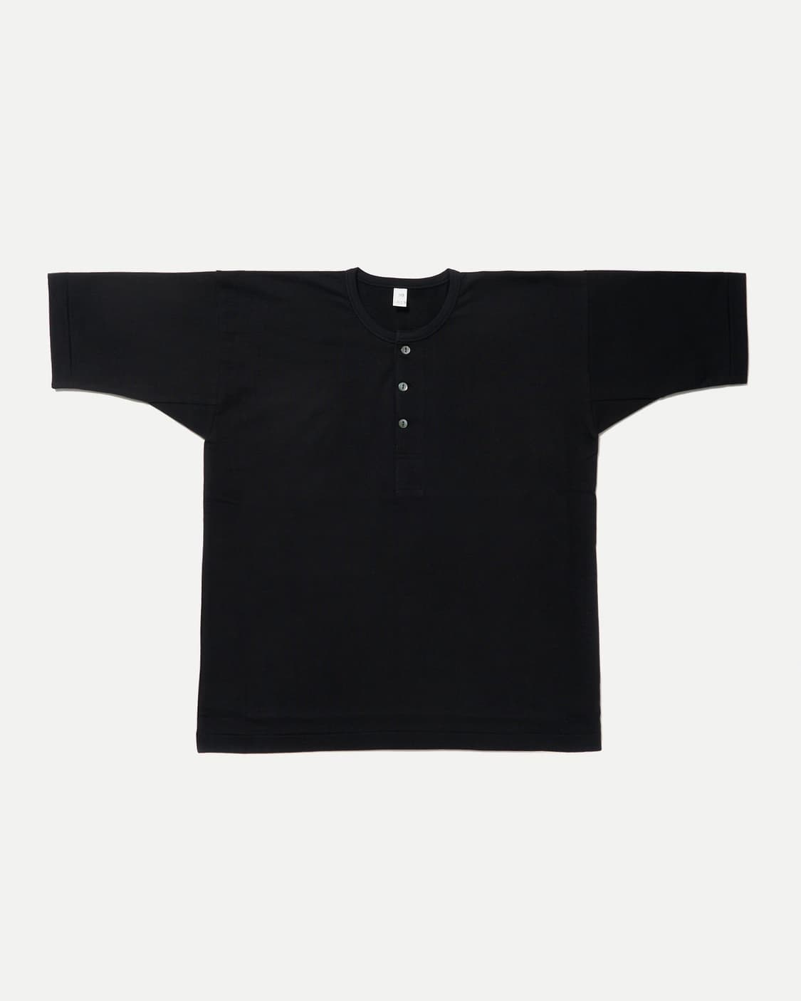 타이가 타카하시 LOT 613 헨리넥 티셔츠 블랙 42사이즈 상품이미지1