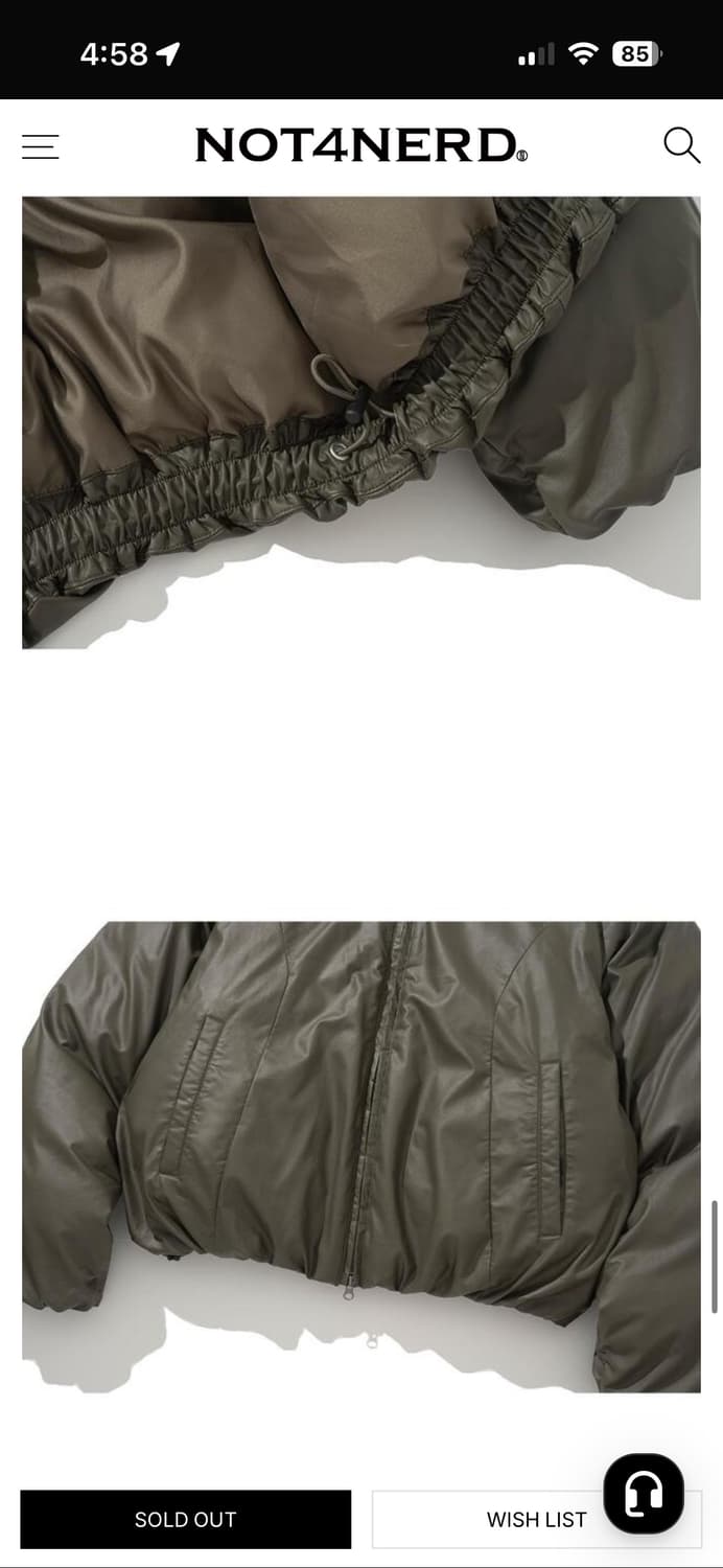 낫포너드 패딩 카키색 L 팝니다 상품이미지5