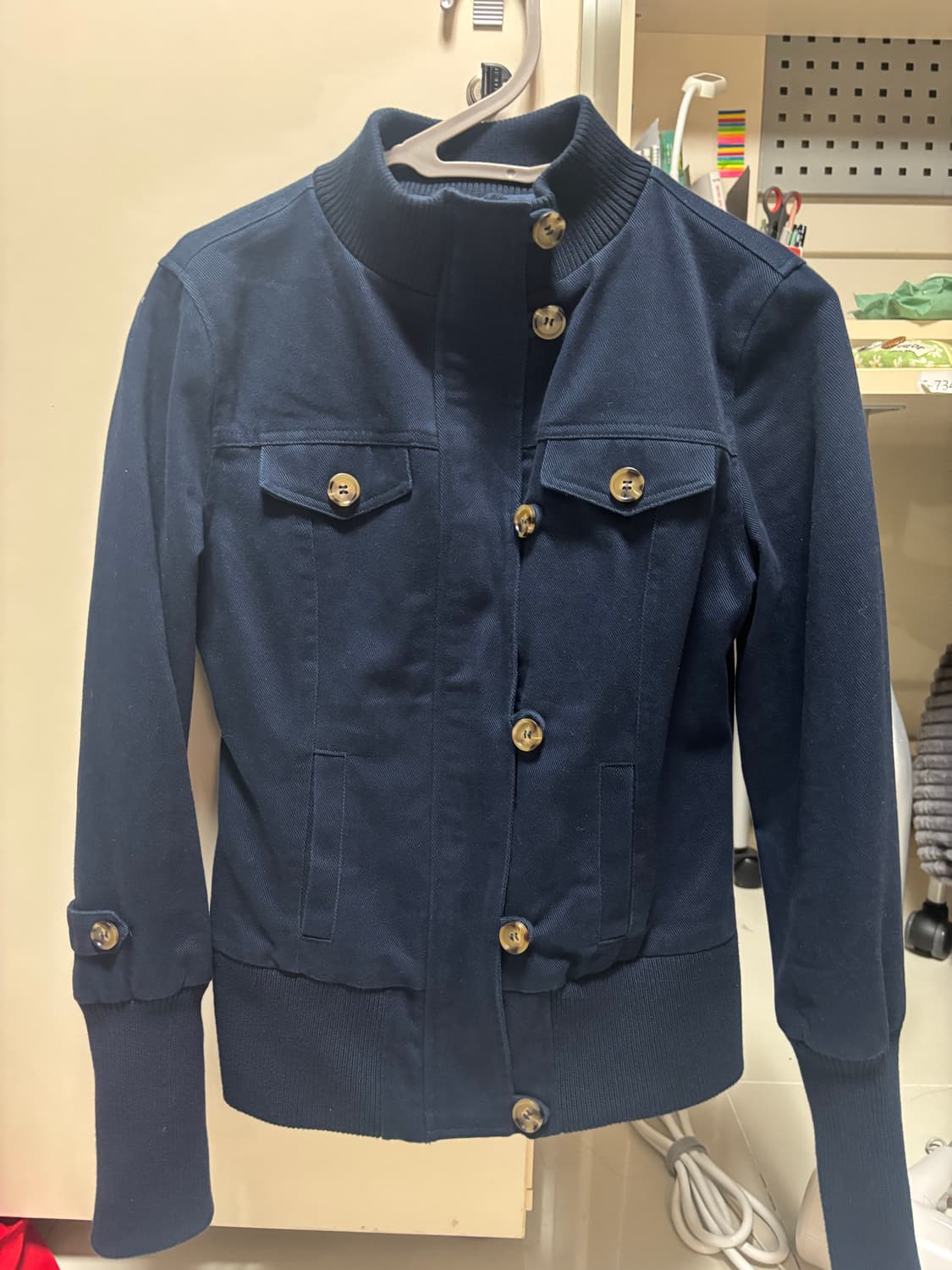 Slim Buttoned Zip-Up Jacket 상품이미지8