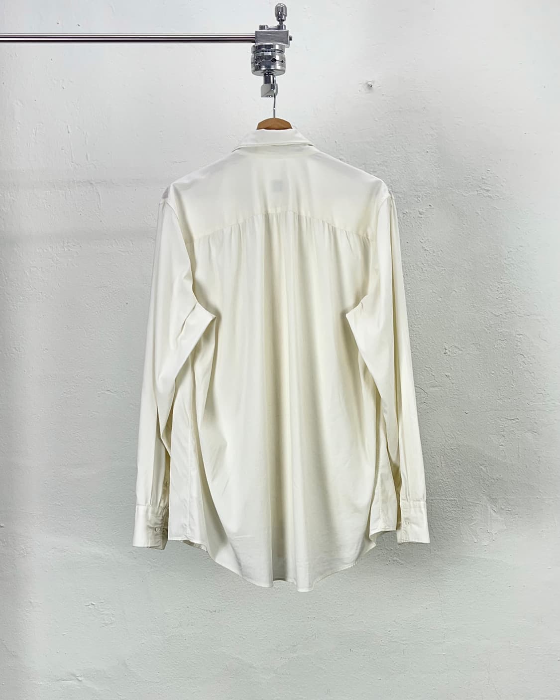 질샌더 화이트 베이직 리넨 포이카 원 포켓 셔츠 상품이미지6