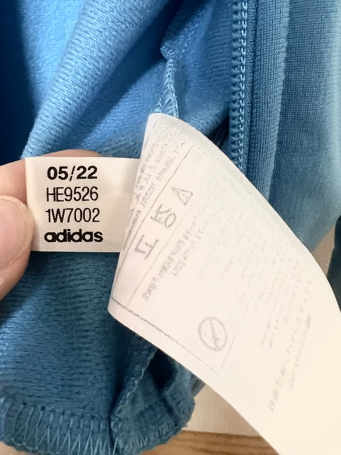 아디다스 파이어버드 트랙탑 스카이블루 xs 셋업 상품이미지5