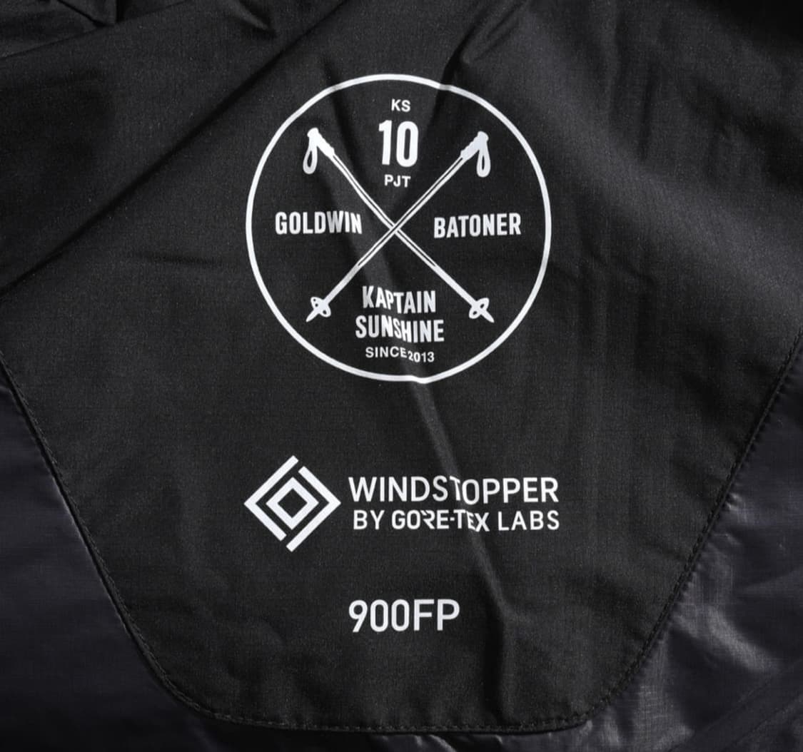 42) 캡틴선샤인x골드윈x바토너 익스페디션 다운 자켓 블랙 상품이미지4