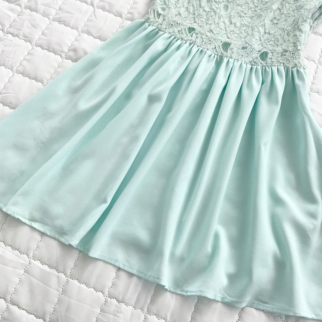 Mint ♥ 민트 레이스 미니 원피스 상품이미지3