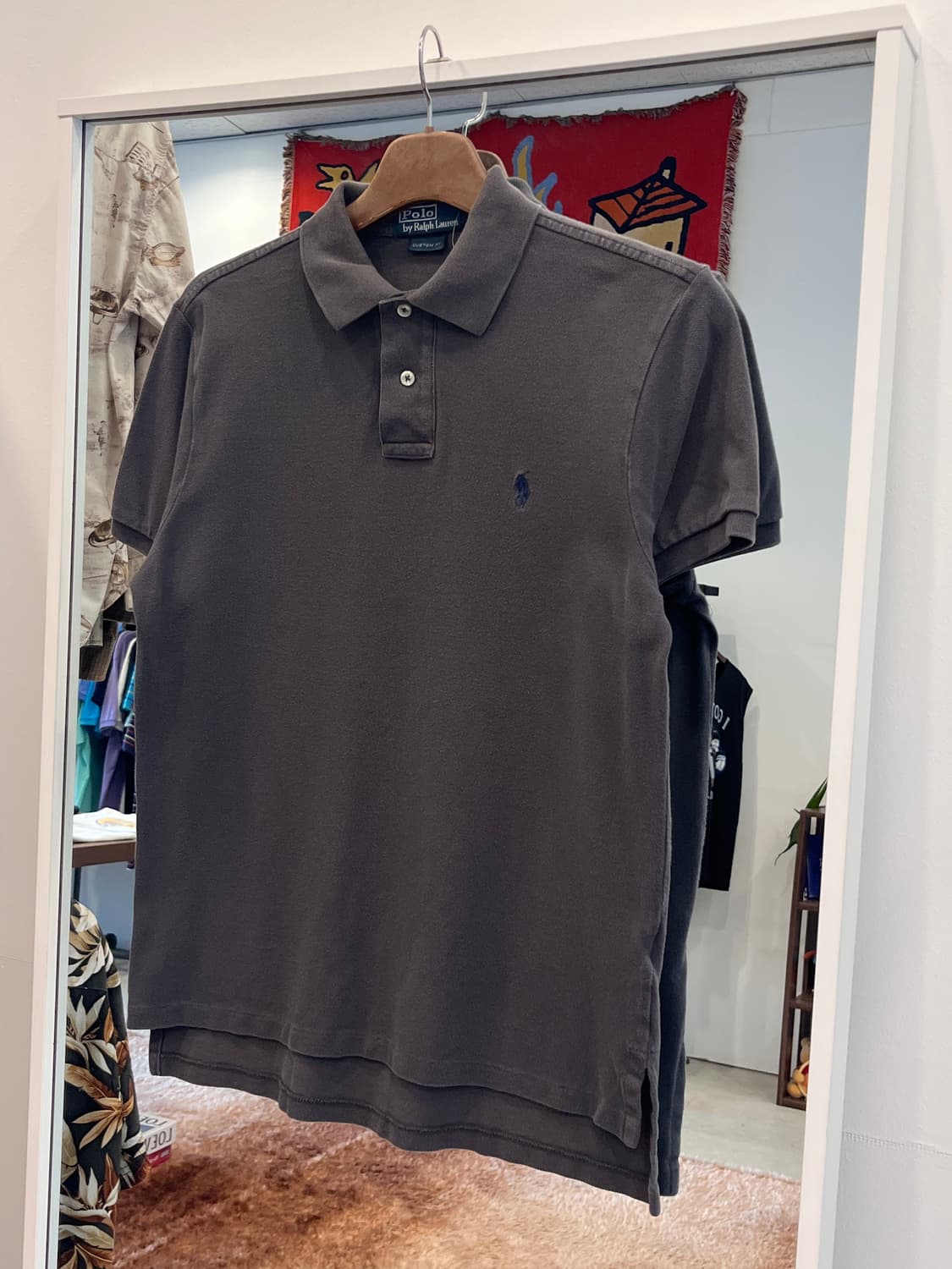 Polo RL 폴로 랄프로렌 카라티 pk 반팔 티셔츠 (charcoal) 상품이미지1