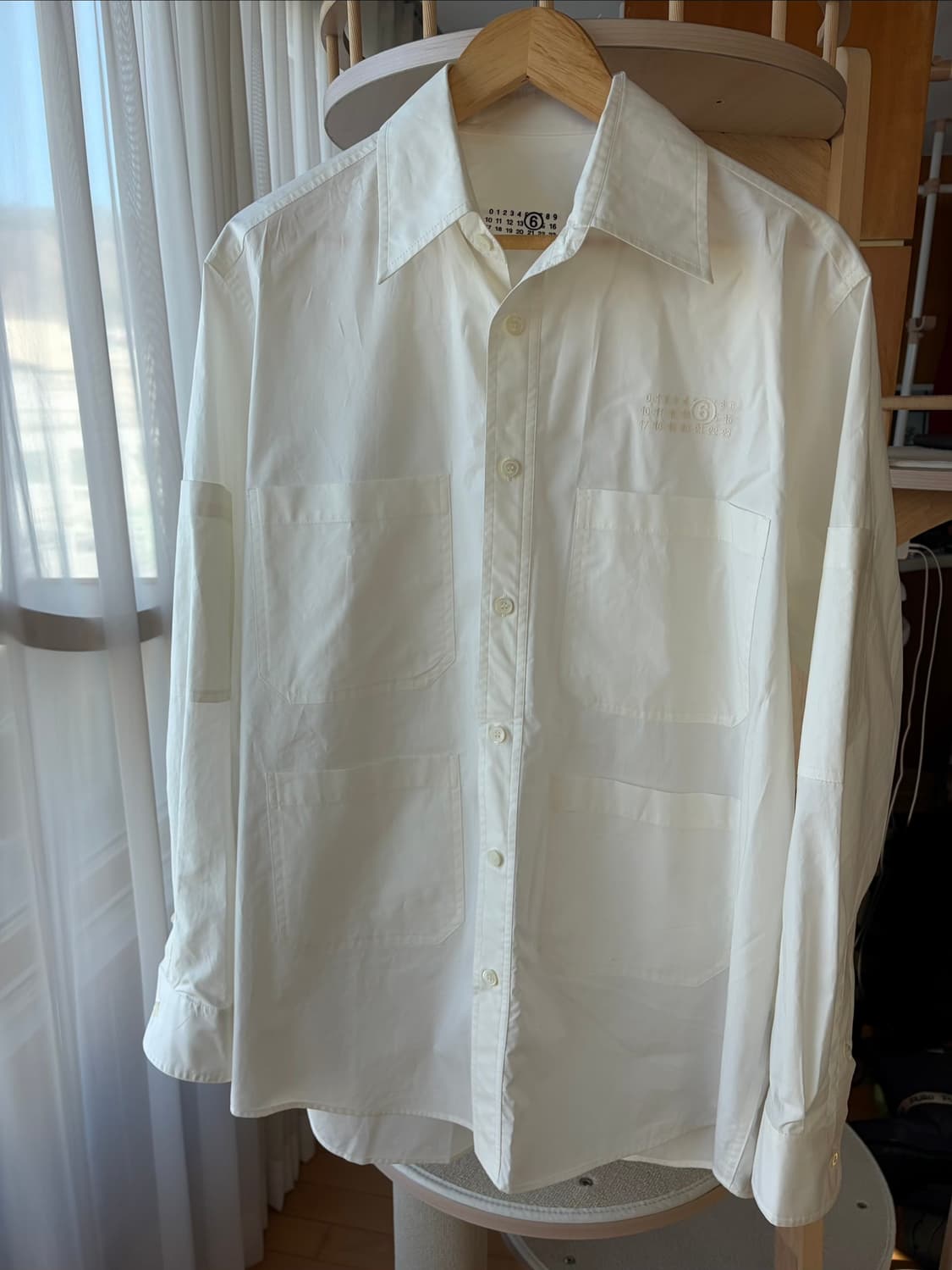 MM6 메종마르지엘라 코튼 포플린 셔츠 상품이미지4