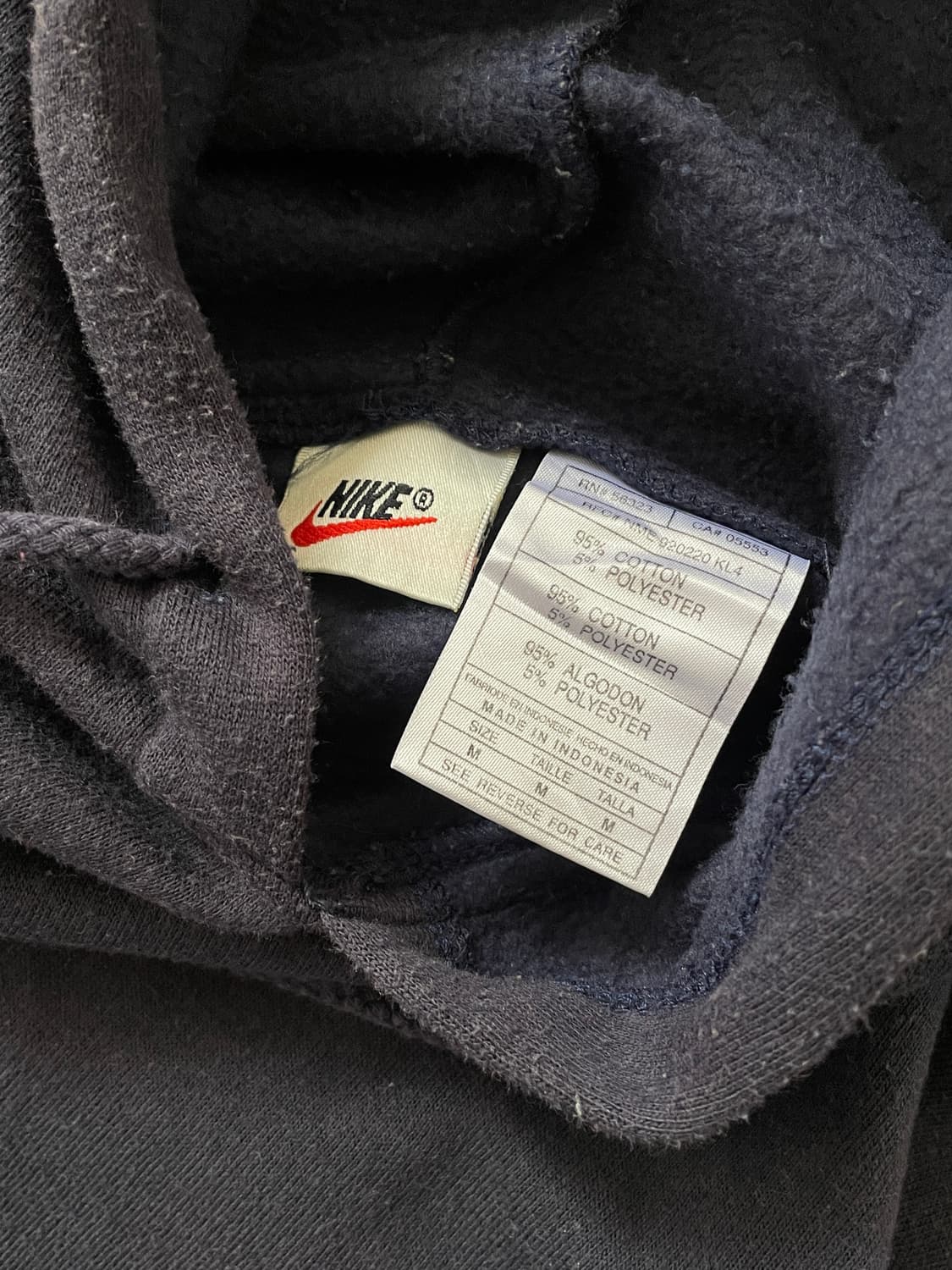 mid 90s Nike Navy Hoodie 95/5 상품이미지6