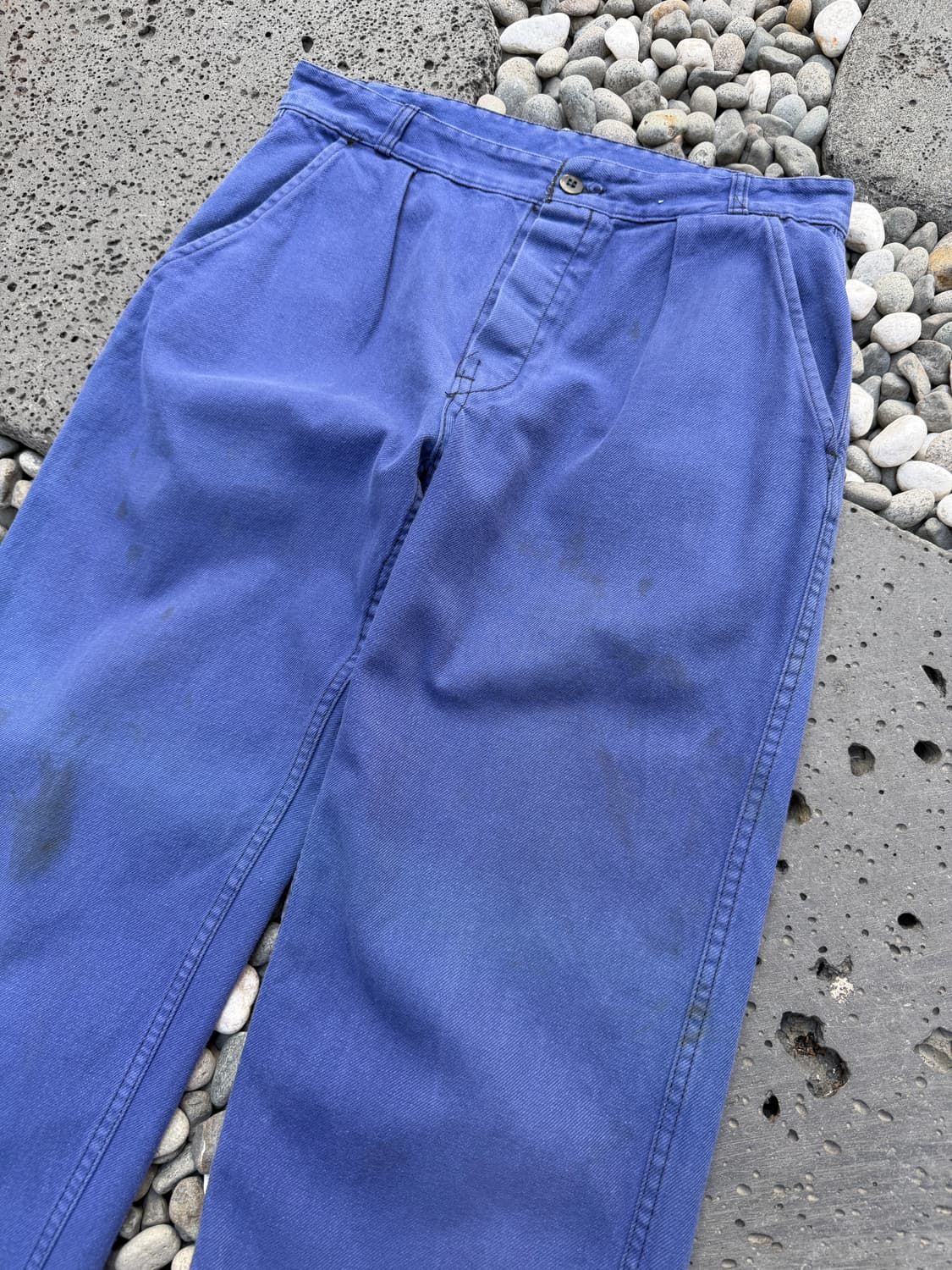 1960s FADED WASHED BLUE FRENCH 프렌치워크팬츠 상품이미지5