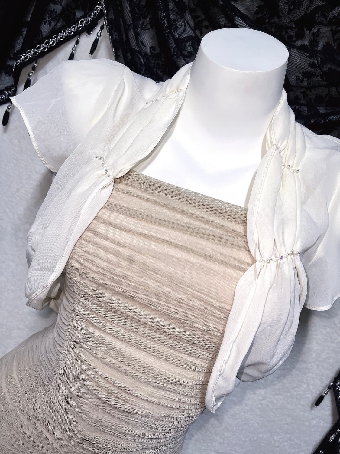 로맨틱갸루 로걀탑 진주 쉬폰 볼레로 가디건 핀터 히메 오리엔탈 페어리 상품이미지2