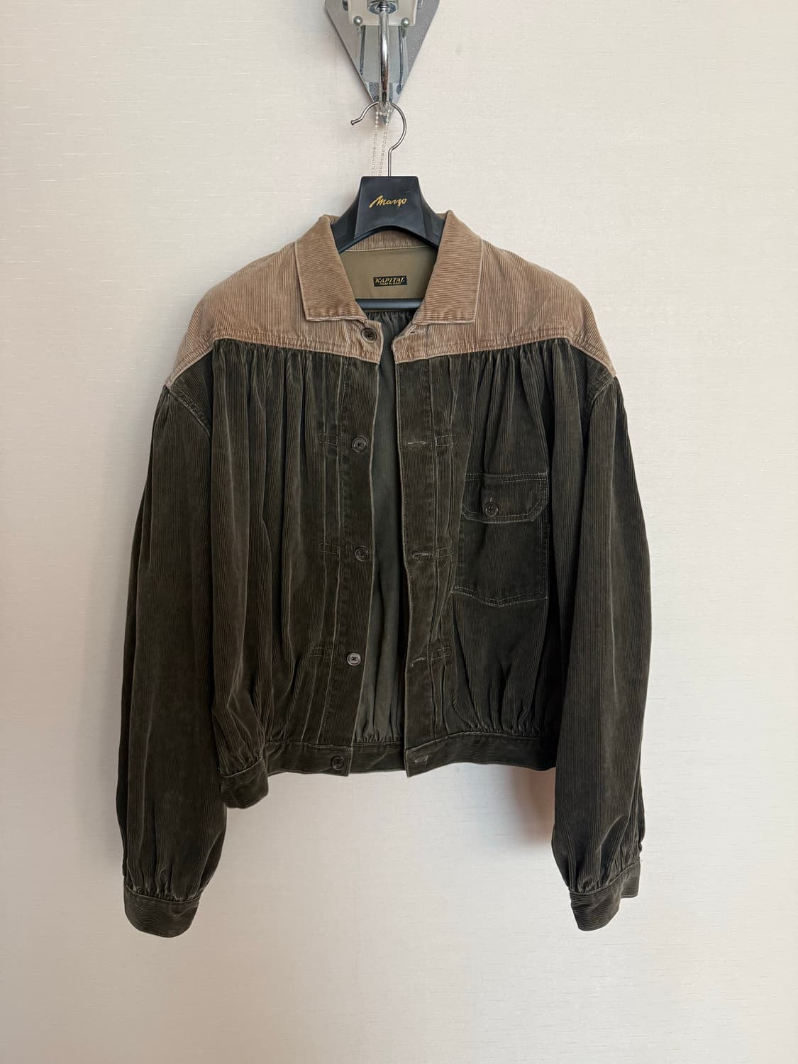 캐피탈 코듀로이 투톤 집시 자켓 상품이미지1