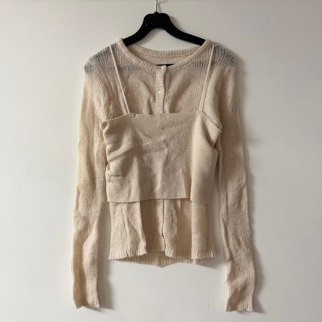 새상품 여자 나시 가디건 투피스 세트 상품이미지1