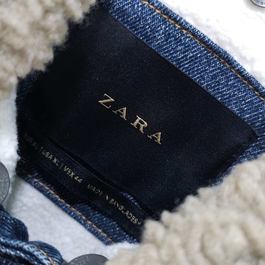 자라 데님 트러커 자켓- XL 상품이미지8