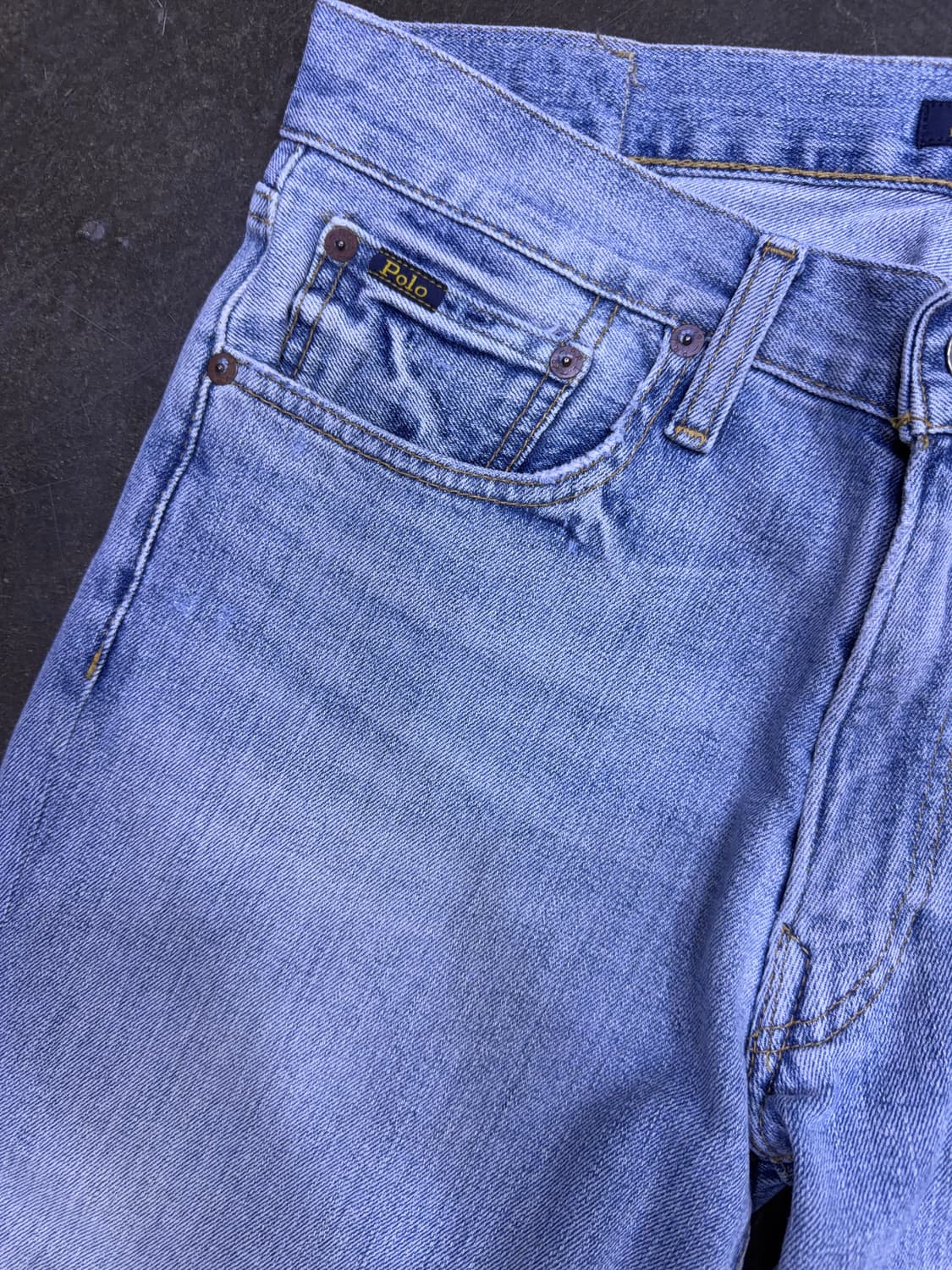 폴로 랄프로렌 설리반 슬림핏 연청 워싱 데님팬츠 청바지 30 상품이미지5