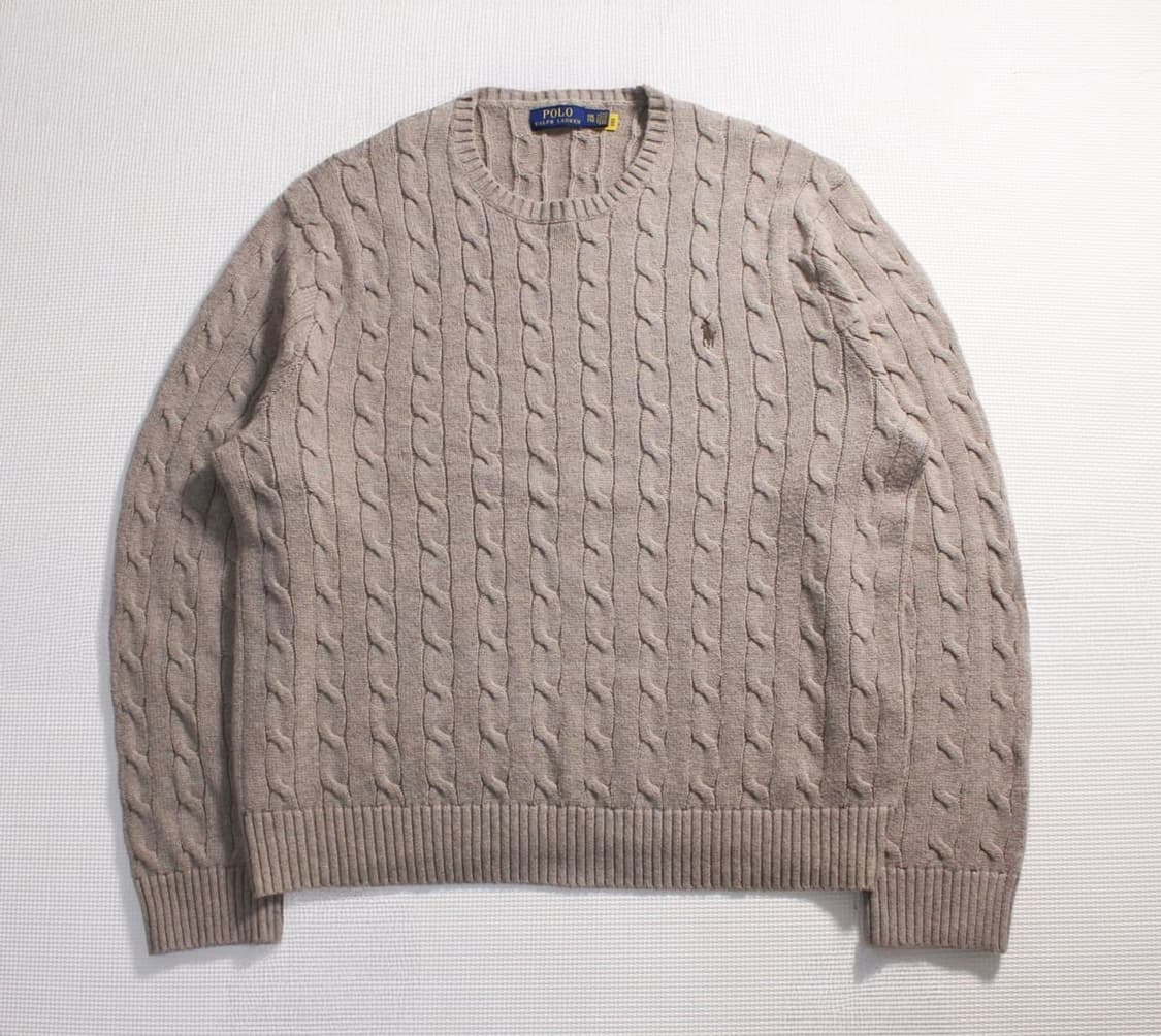 Polo 폴로 랄프로렌 베이지 케이블 니트  상품이미지1