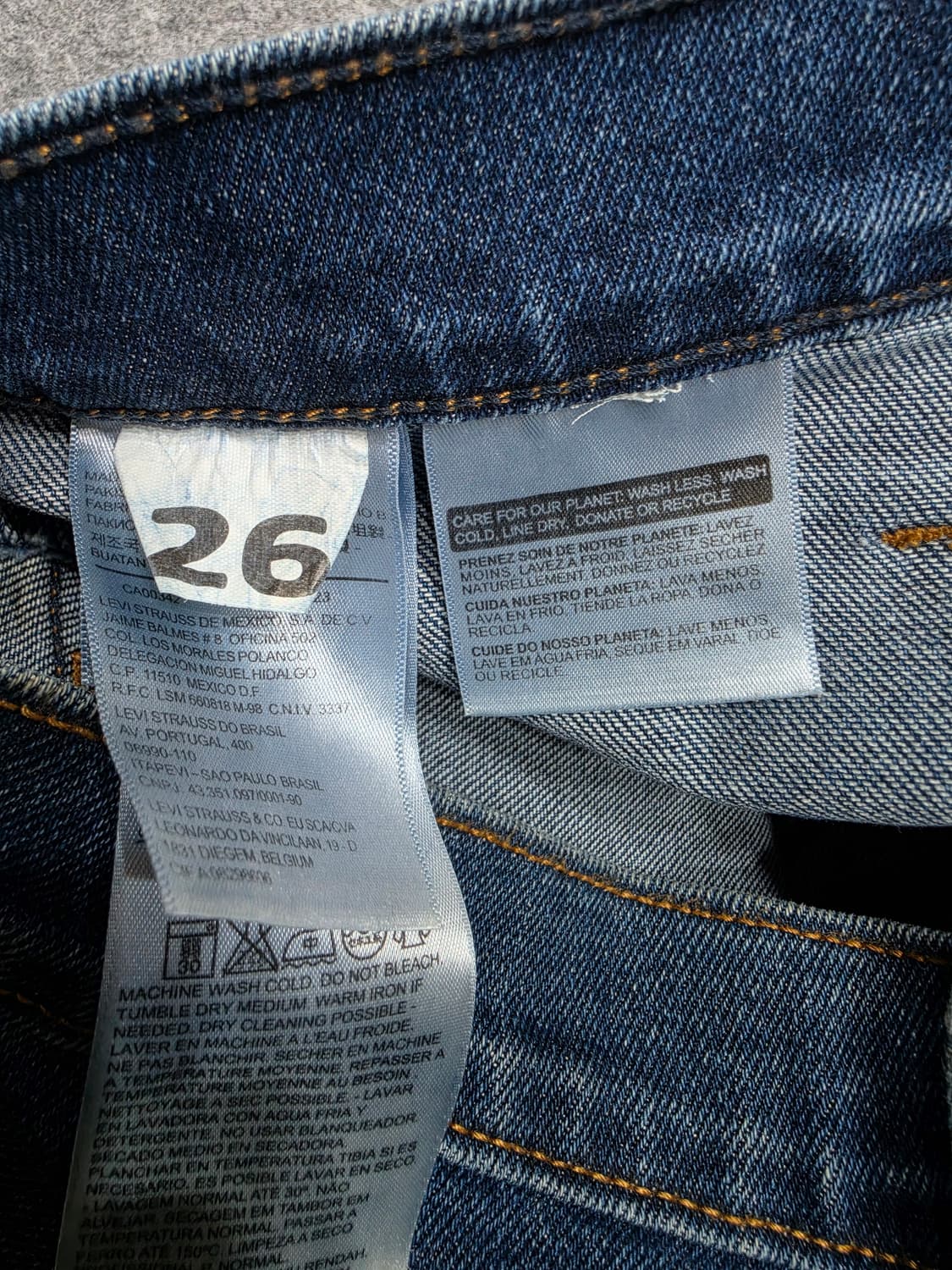 리바이스 프론트 버튼 풀오픈 데님 스커트 청치마 26 상품이미지8