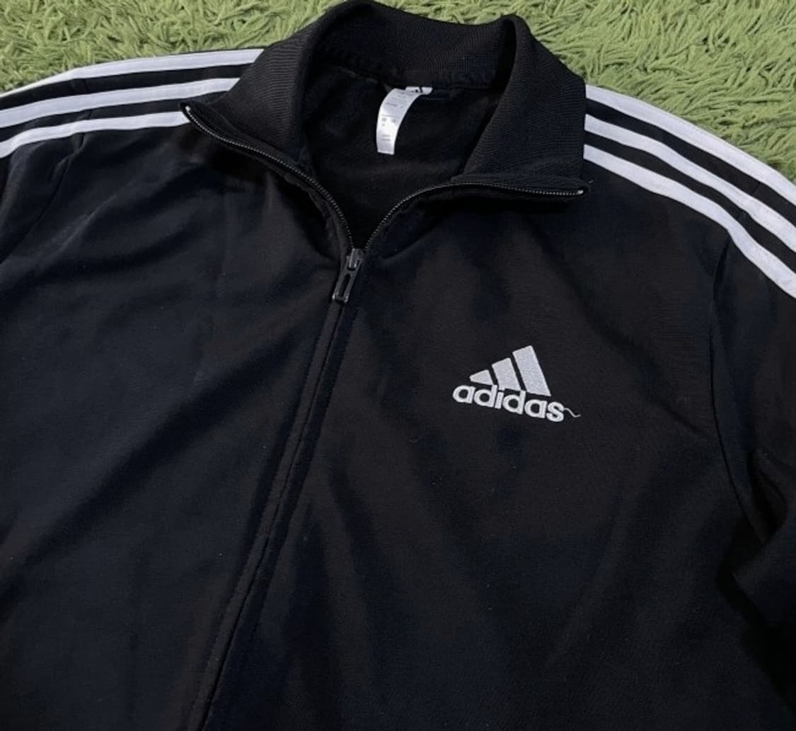아디다스 블랙 검흰 트랙탑 져지집업 95/M 상품이미지2