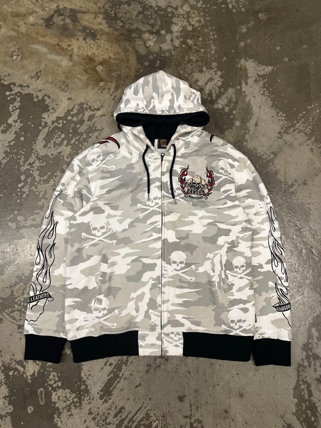 밴슨 카모스컬 후드집업 2XL 상품이미지1