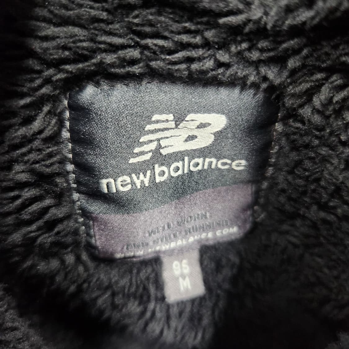 뉴발란스 로고 후리스 투웨이 스트링 집업 L 상품이미지5
