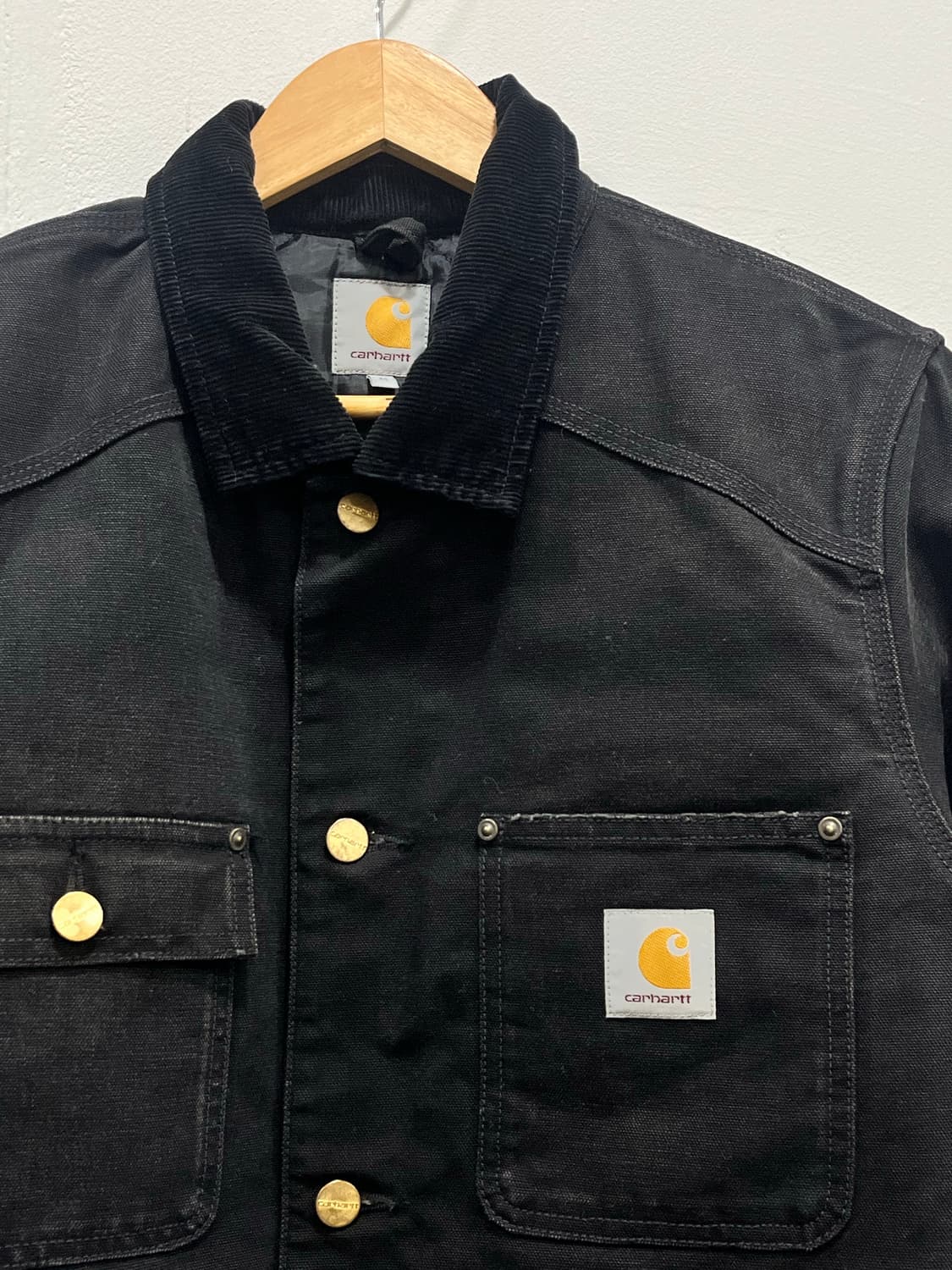 칼하트 초어자켓 코듀로이 퀼팅안감 워크자켓 M 블랙 상품이미지4
