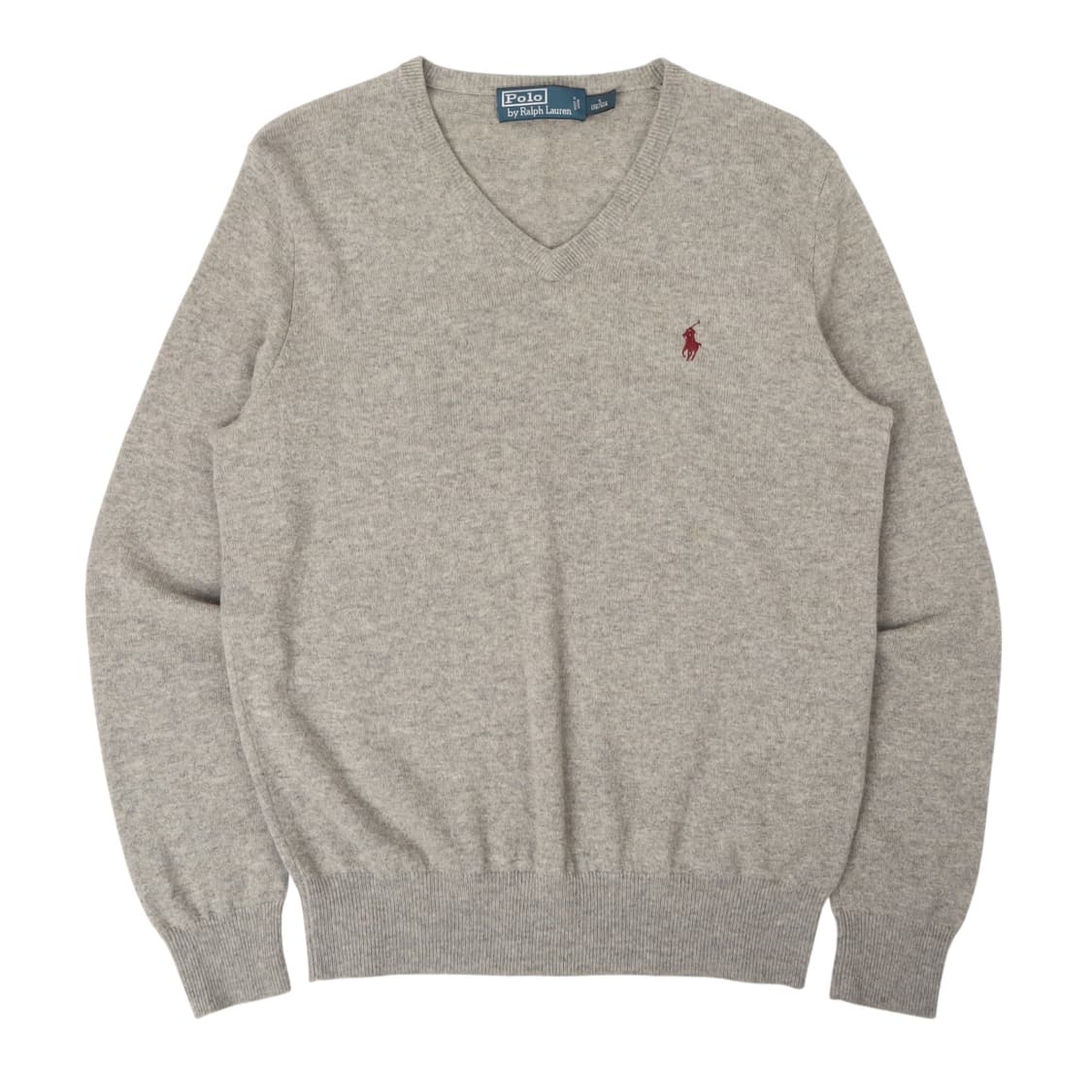 폴로 랄프로렌 그레이 메리노울 브이넥 니트 상품이미지1