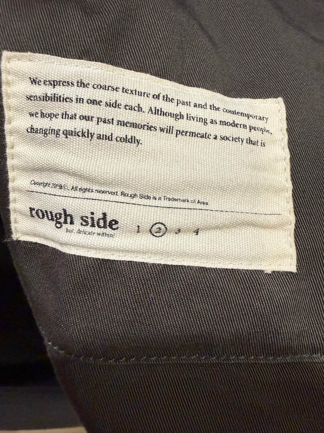 러프사이드 24ss 클럽자켓 상+하의 세트 차콜 상품이미지3