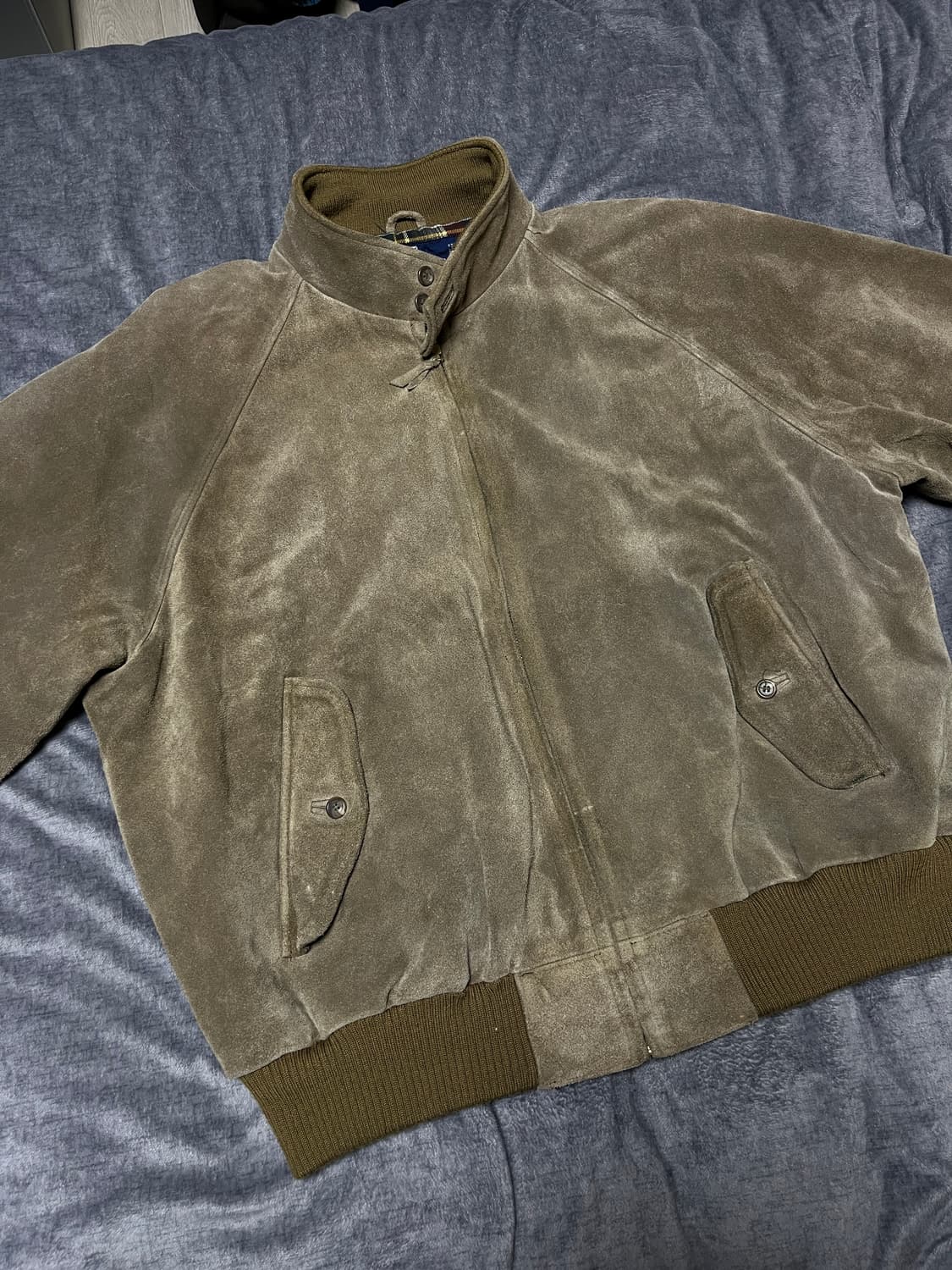 폴로 랄프로렌 90s 스웨이드 바라쿠타 해링턴 이종원 자켓 상품이미지4