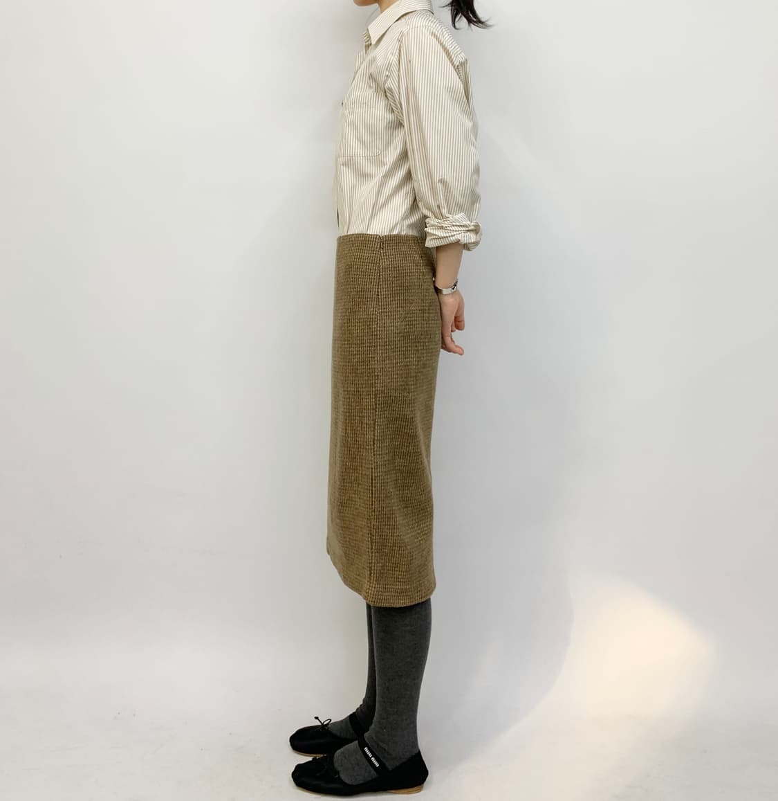 랄프 로렌 체크 울 스커트 상품이미지3