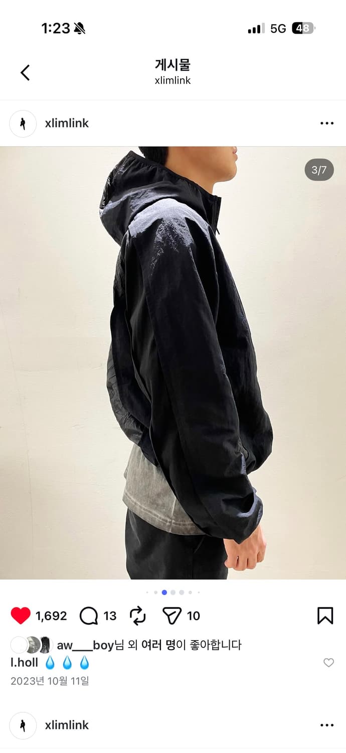 Xlim ep.4 04 바람막이 블랙 4사이즈 상품이미지8