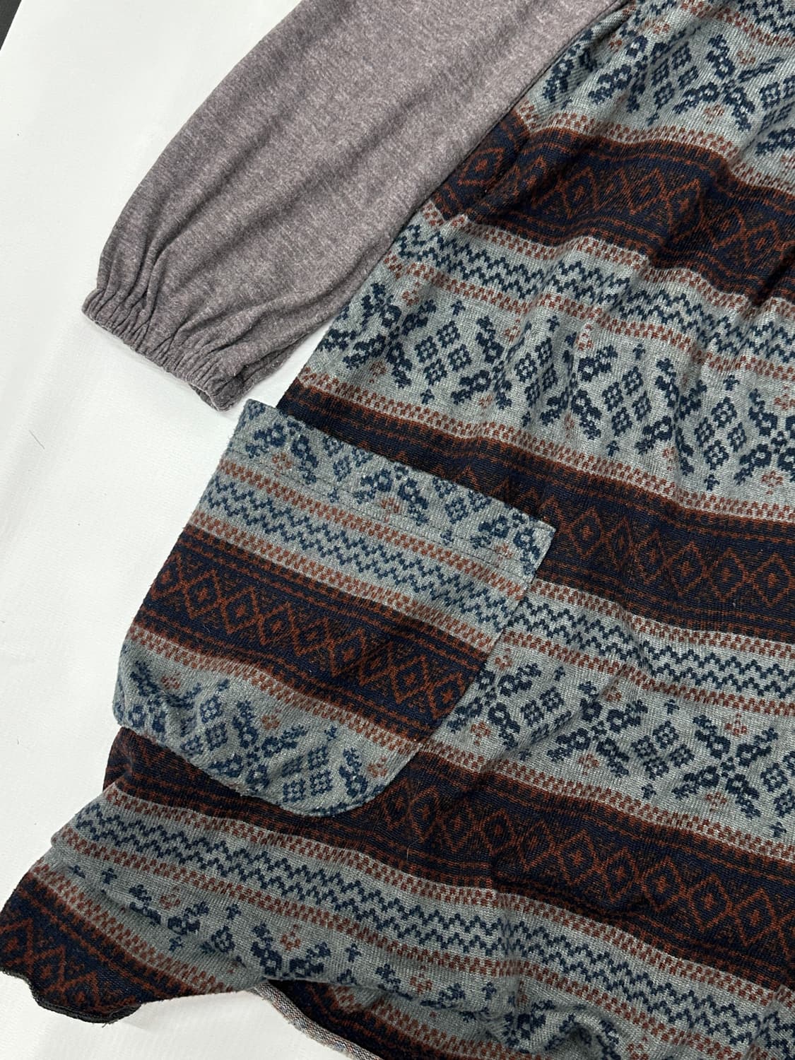 🪶하구미의 펌킨 에스닉 코디세트🪶 호박치마 그런지 레이어드 원피스 상품이미지6