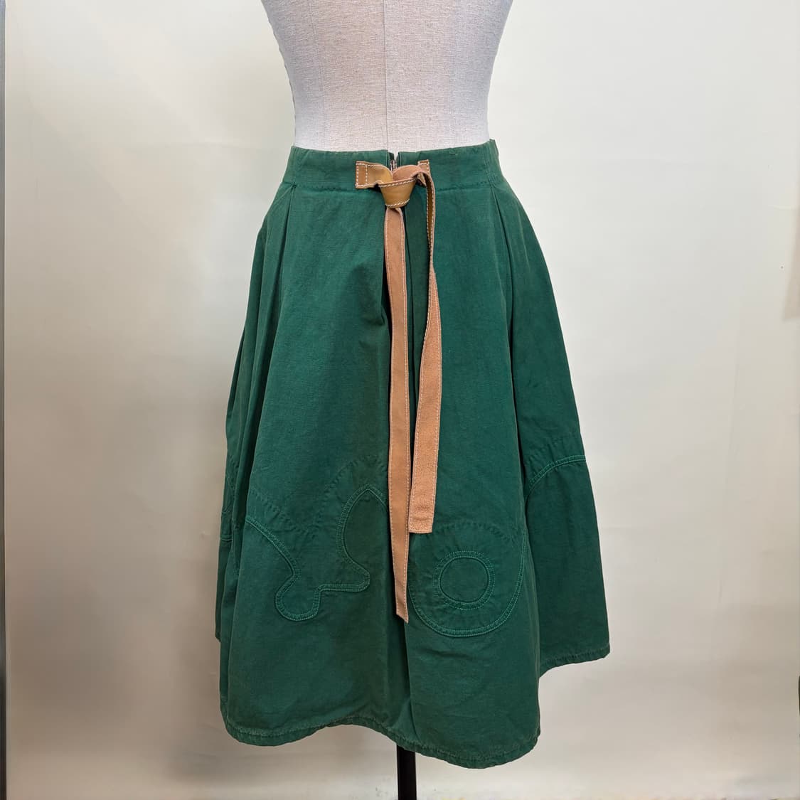 miu miu 미우미우 레더스트랩 플레어 스커트 상품이미지8