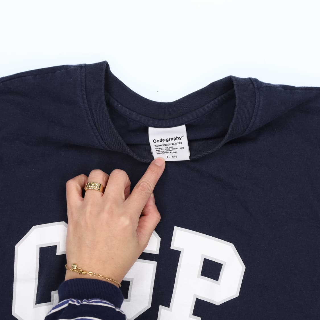 XL 코드그라피 레터링 반팔티 0316H1 상품이미지3