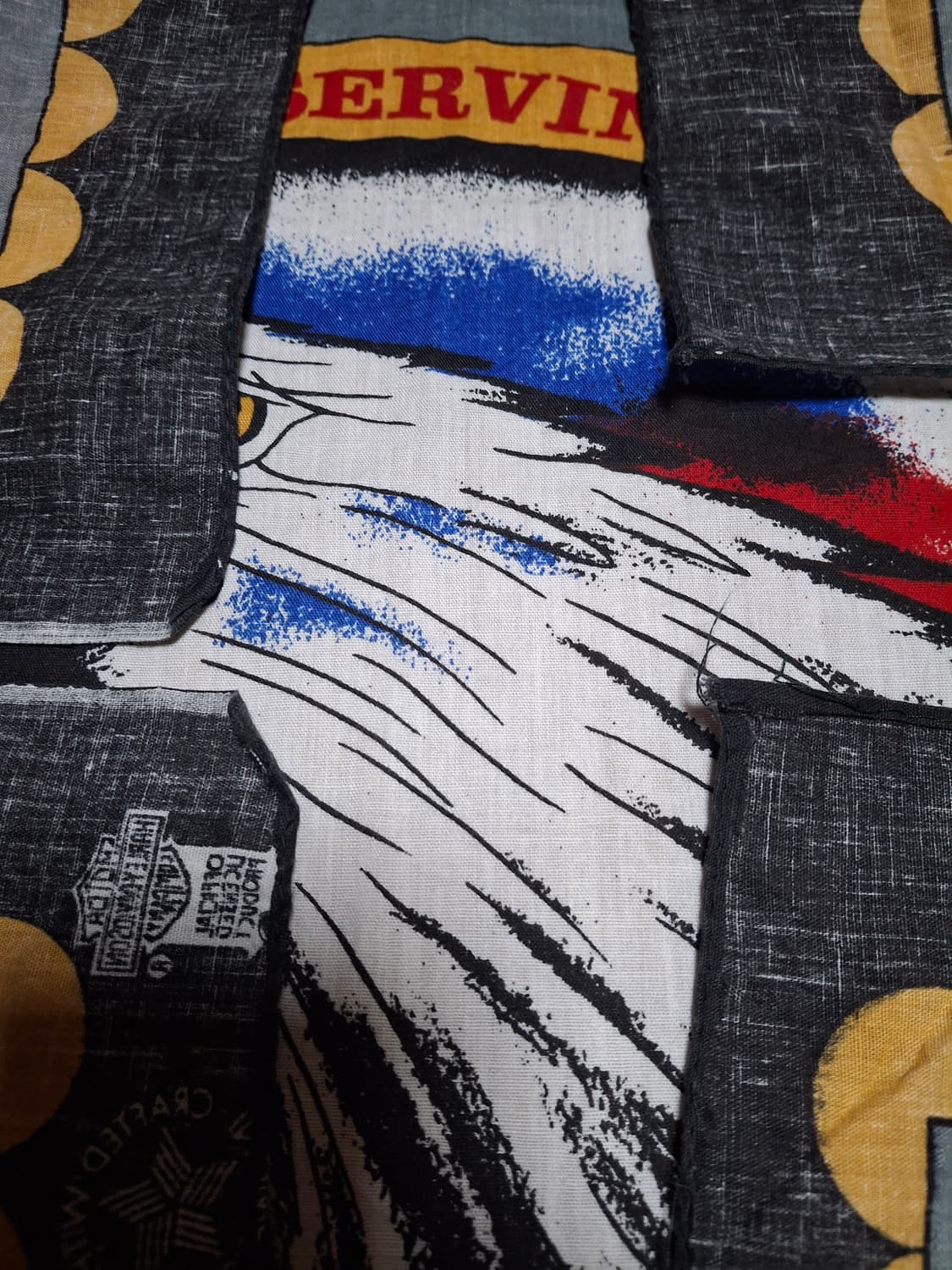 80s90s 할리데이비슨 the right of freedom 반다나 상품이미지4