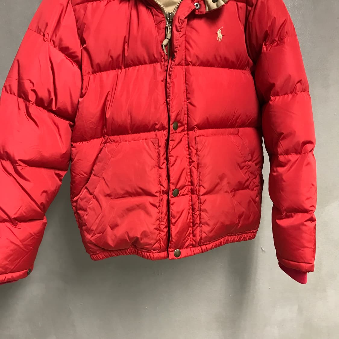 폴로 랄프로렌 패딩 레드 S(W) 상품이미지3