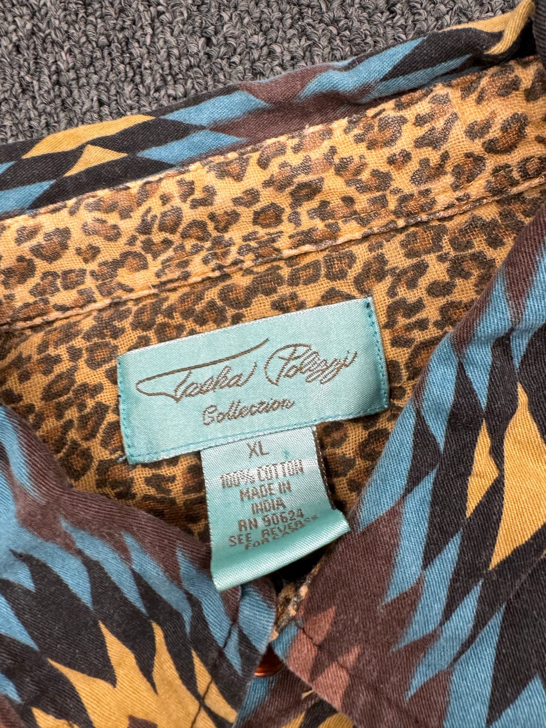 XL)American vintage 나바호 패턴 여성 웨스턴 셔츠 상품이미지3