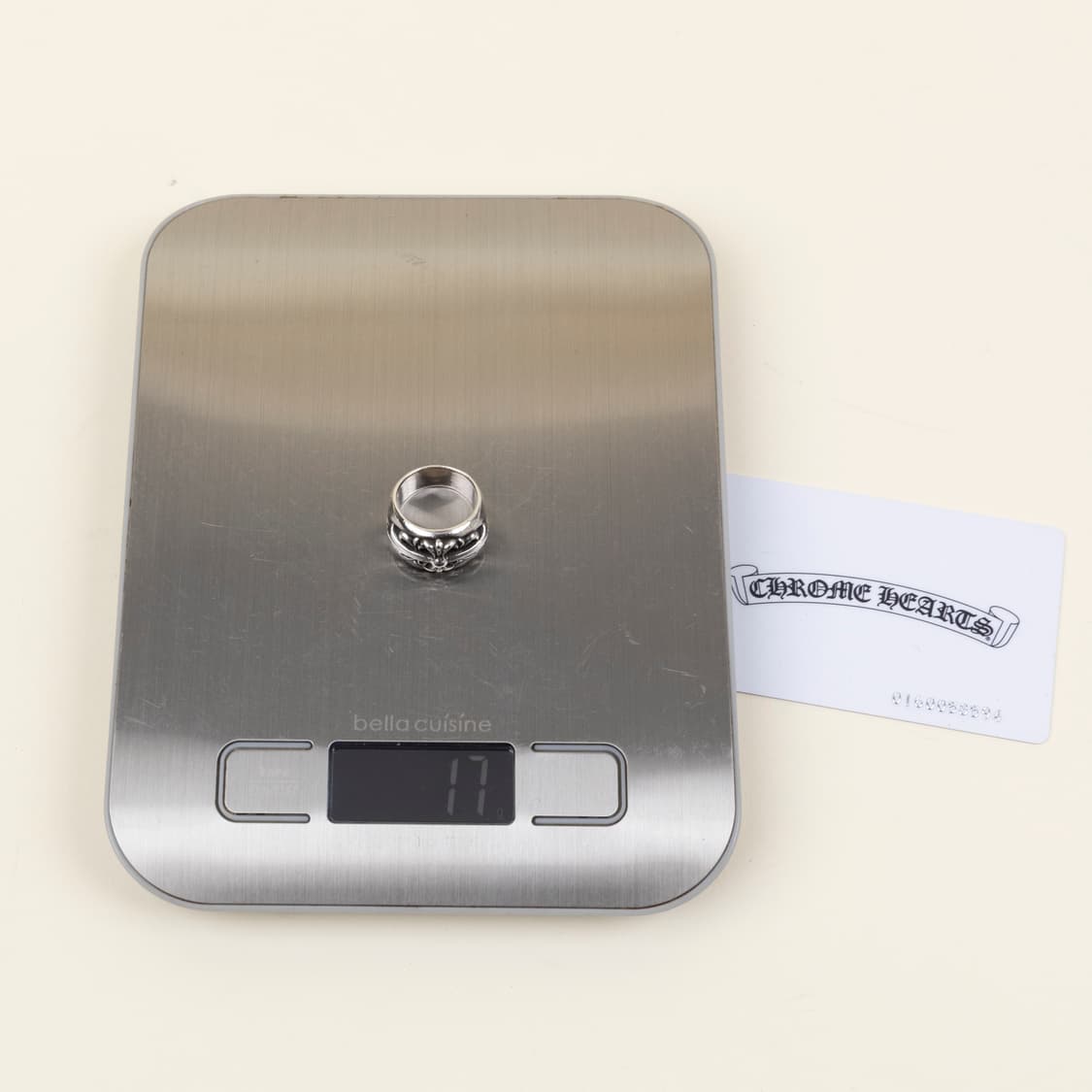 크롬하츠 플로랄 크로스링 US 7 일본 정품 남성 새끼 반지 상품이미지10